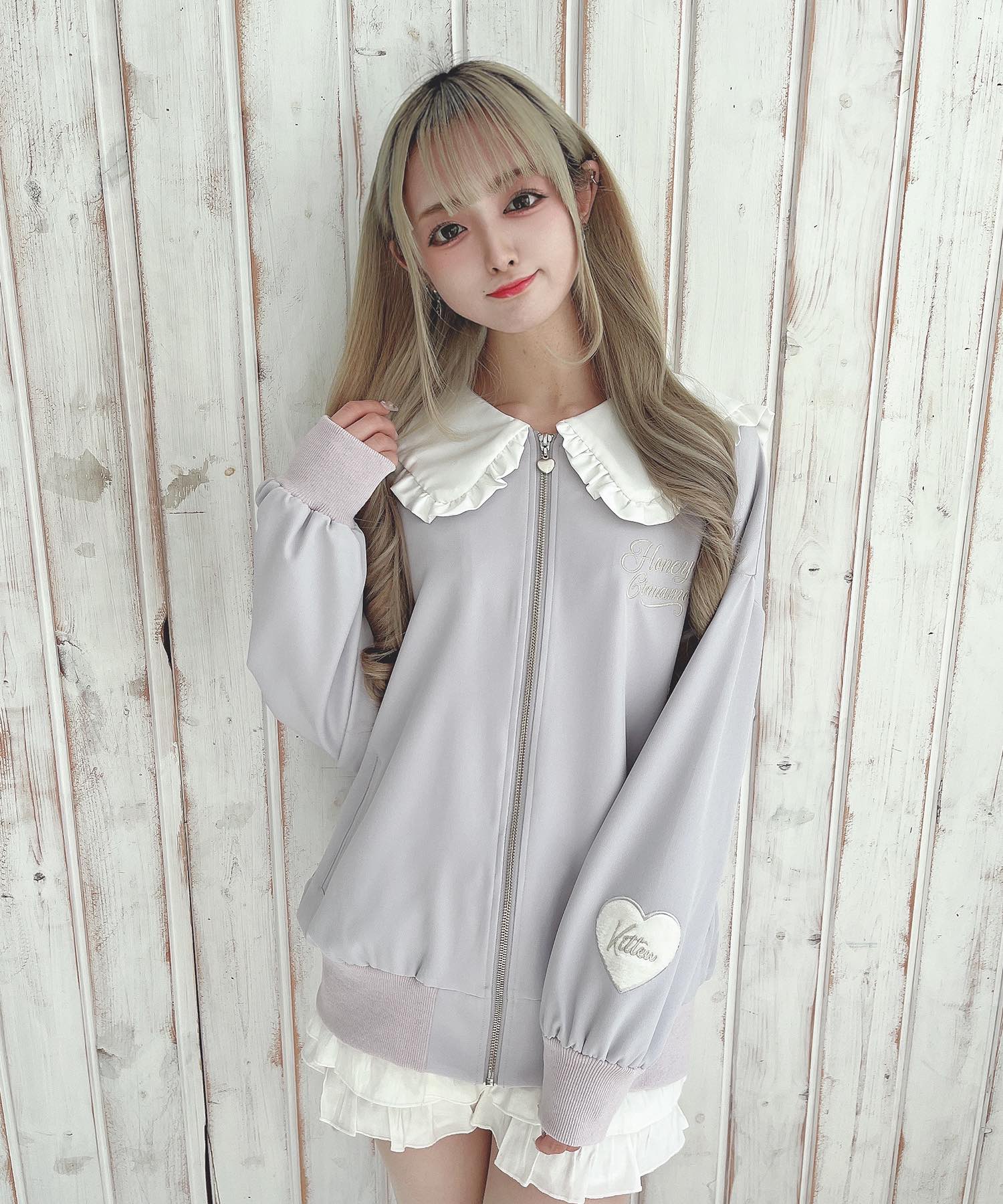 Honey Kitten アップリケジップアップ