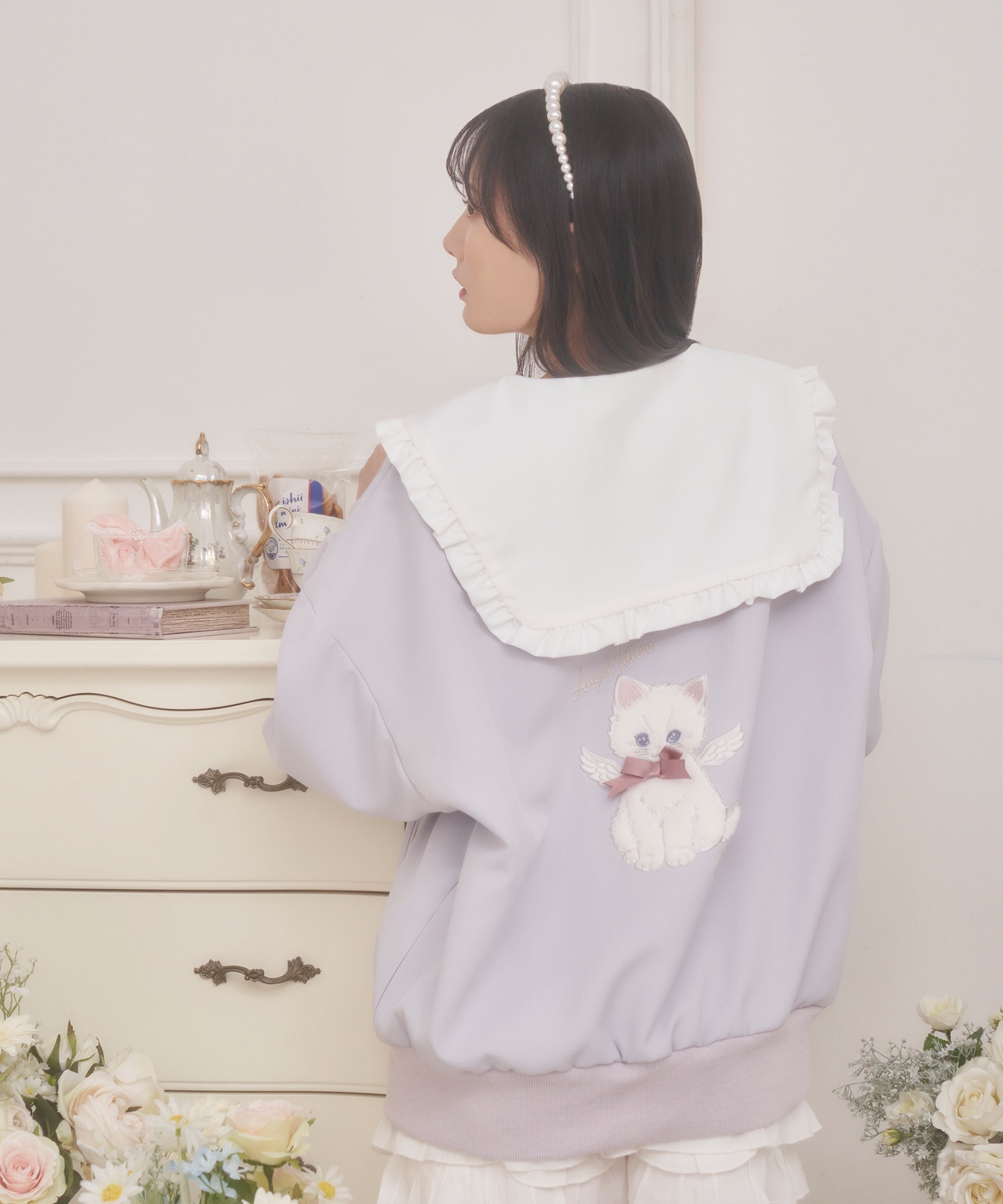 Honey Kitten アップリケジップアップ