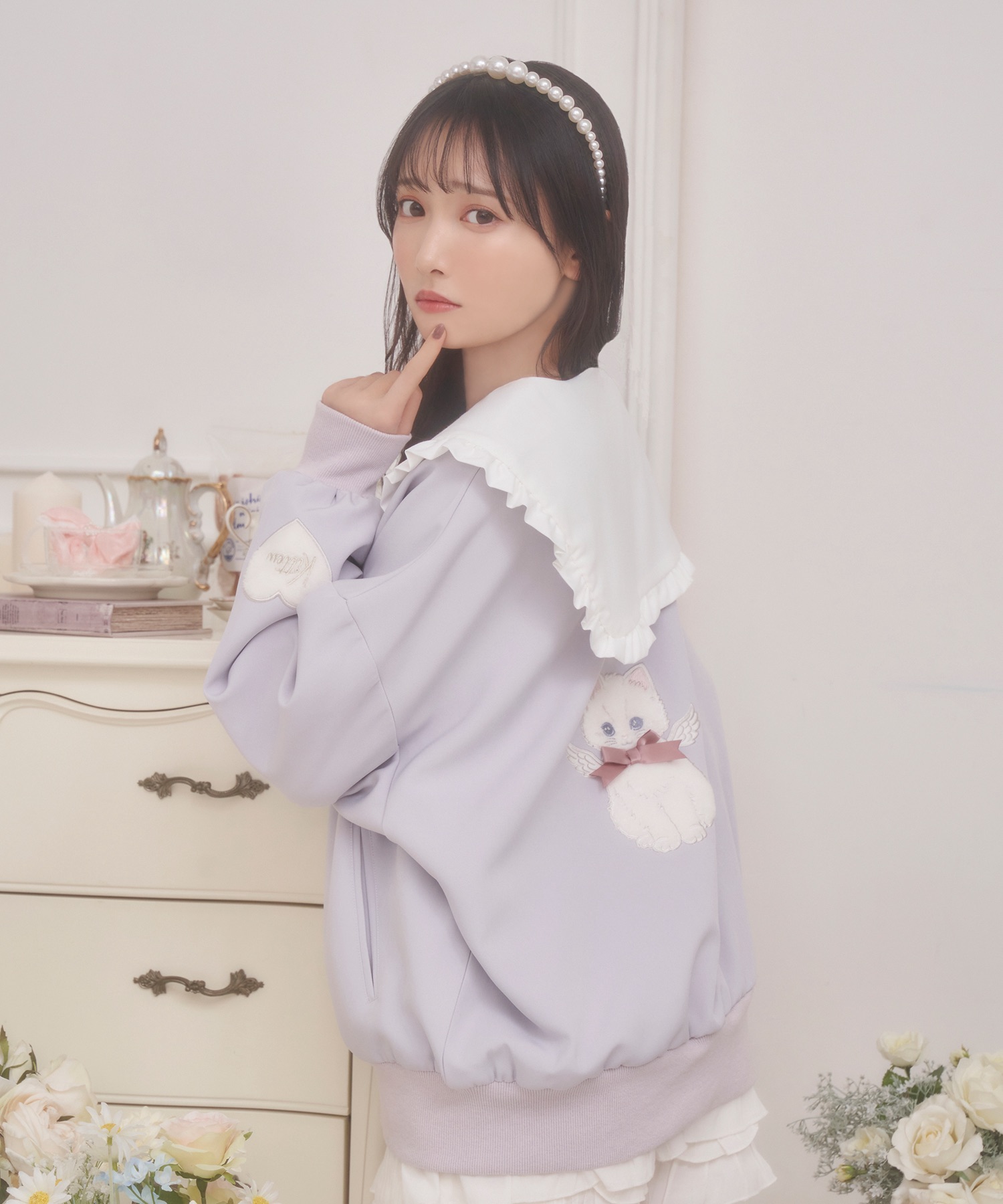 Honey Kitten アップリケジップアップ