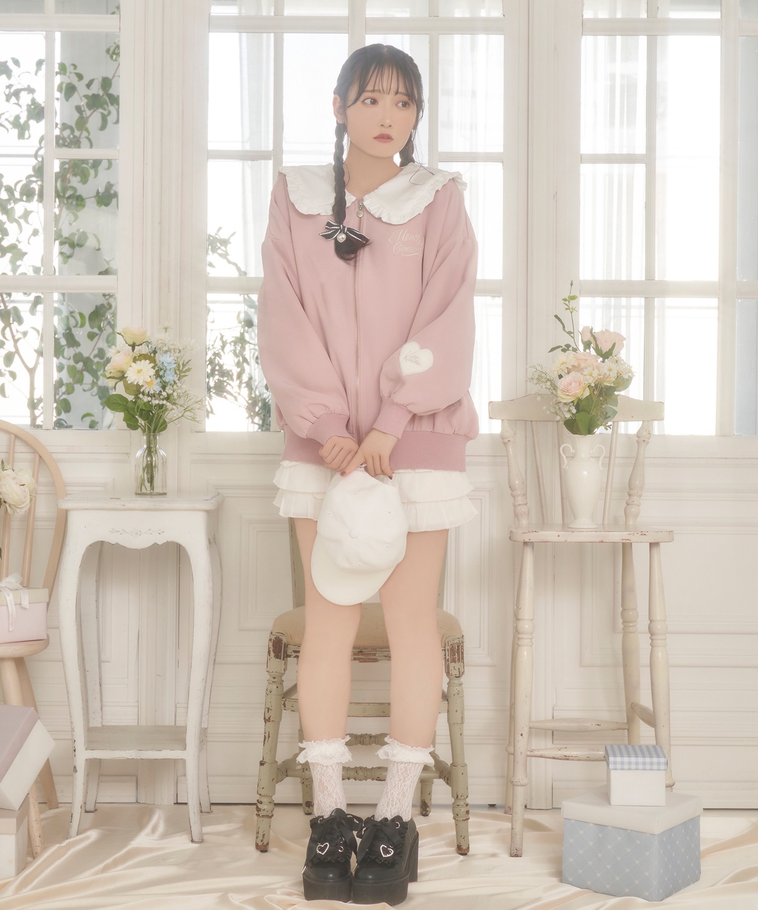 Honey Kitten アップリケジップアップ