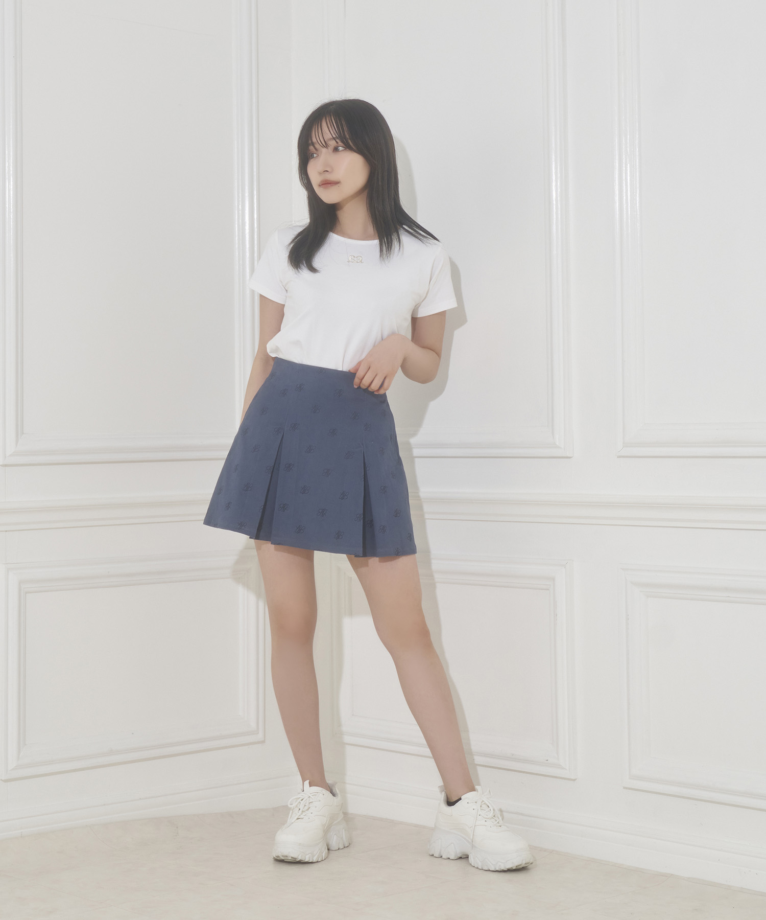 総柄ツイルスカパン