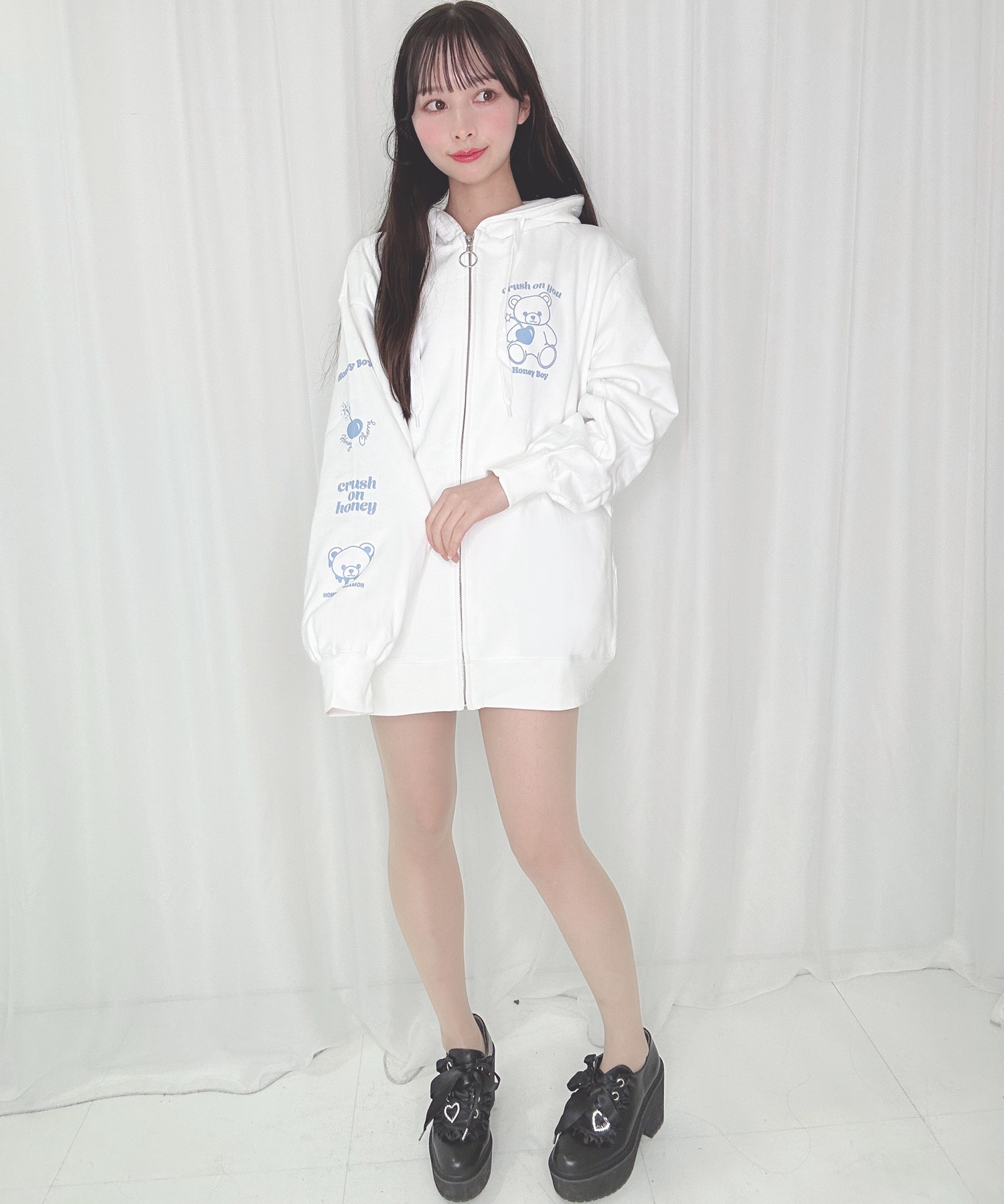 Crush on シナモンジップパーカー