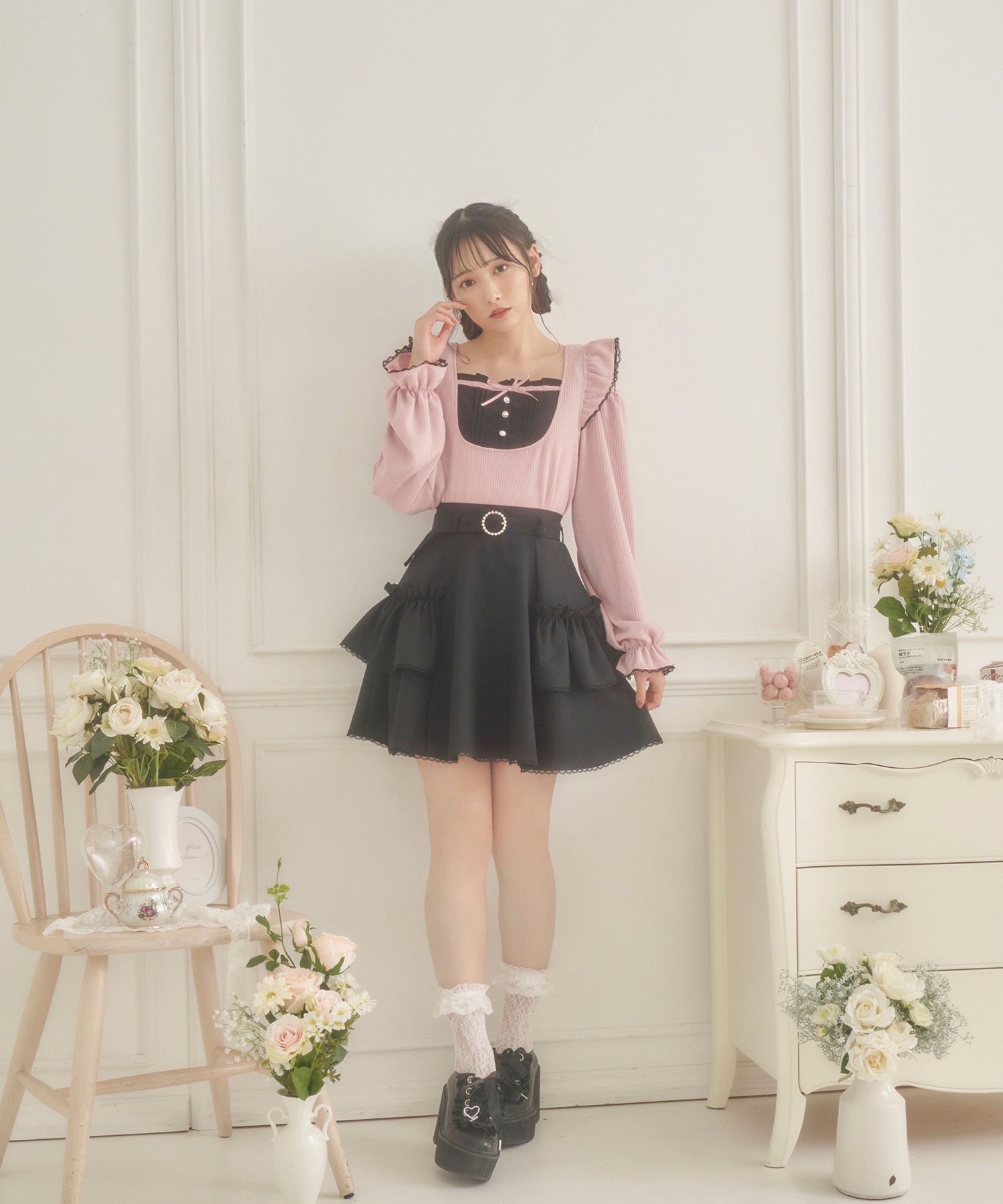 オープンショルダーニットソートップス – BUNNY APARTMENT