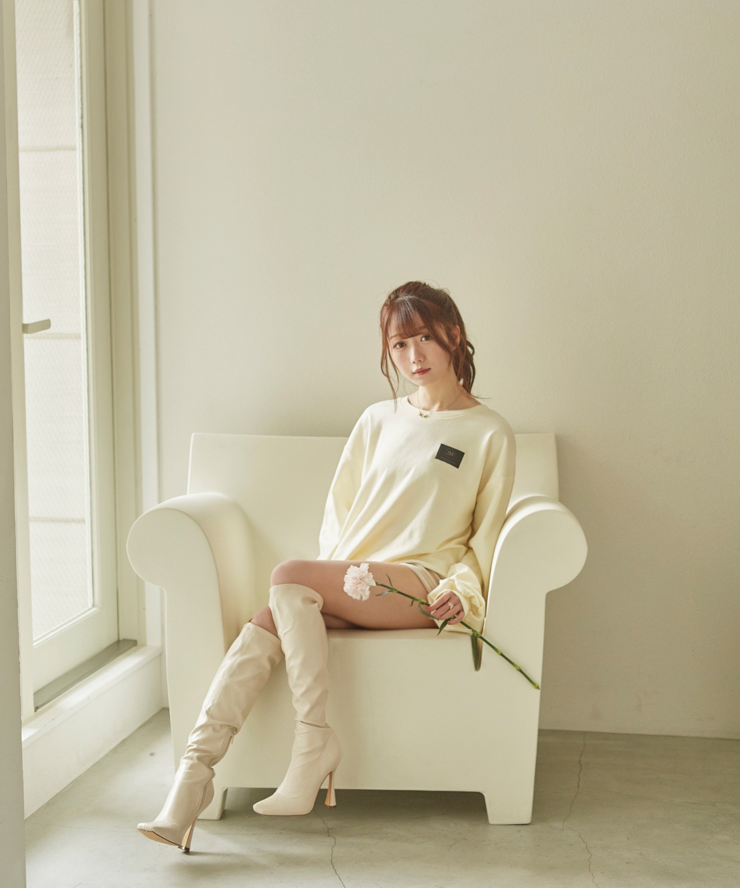 one point tag long sleeve T