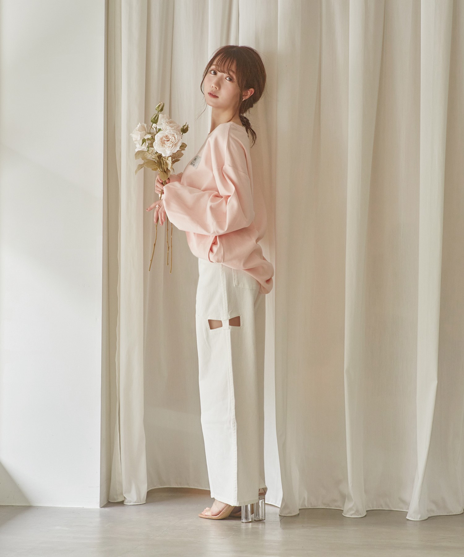 one point tag long sleeve T