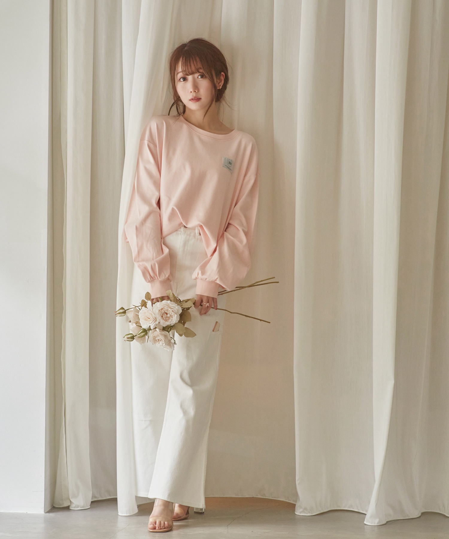 one point tag long sleeve T