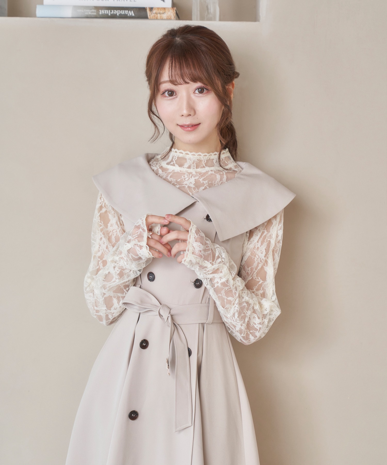 big collar trench one-piece – BUNNY APARTMENT