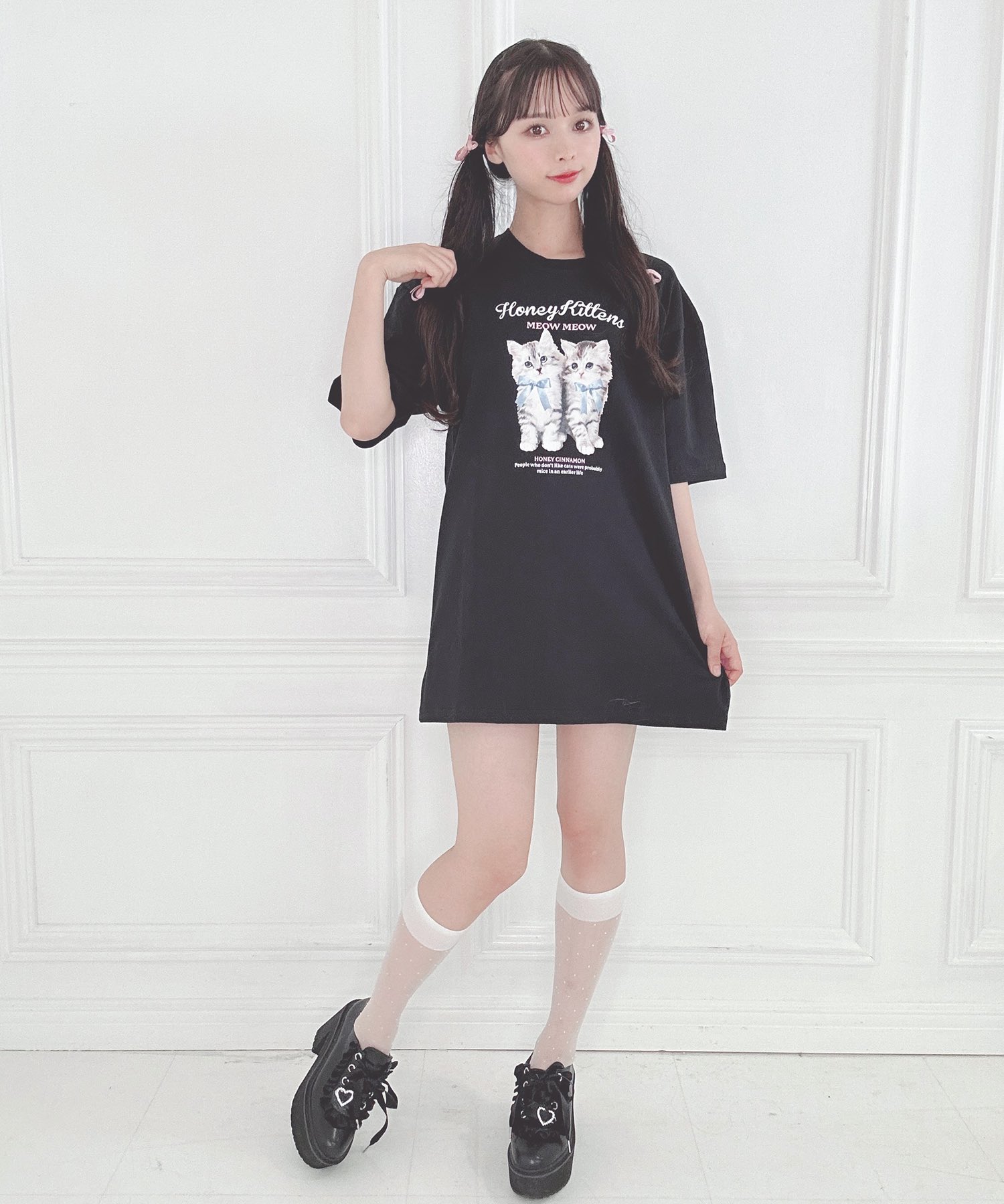 twins kitten Tシャツ – BUNNY APARTMENT