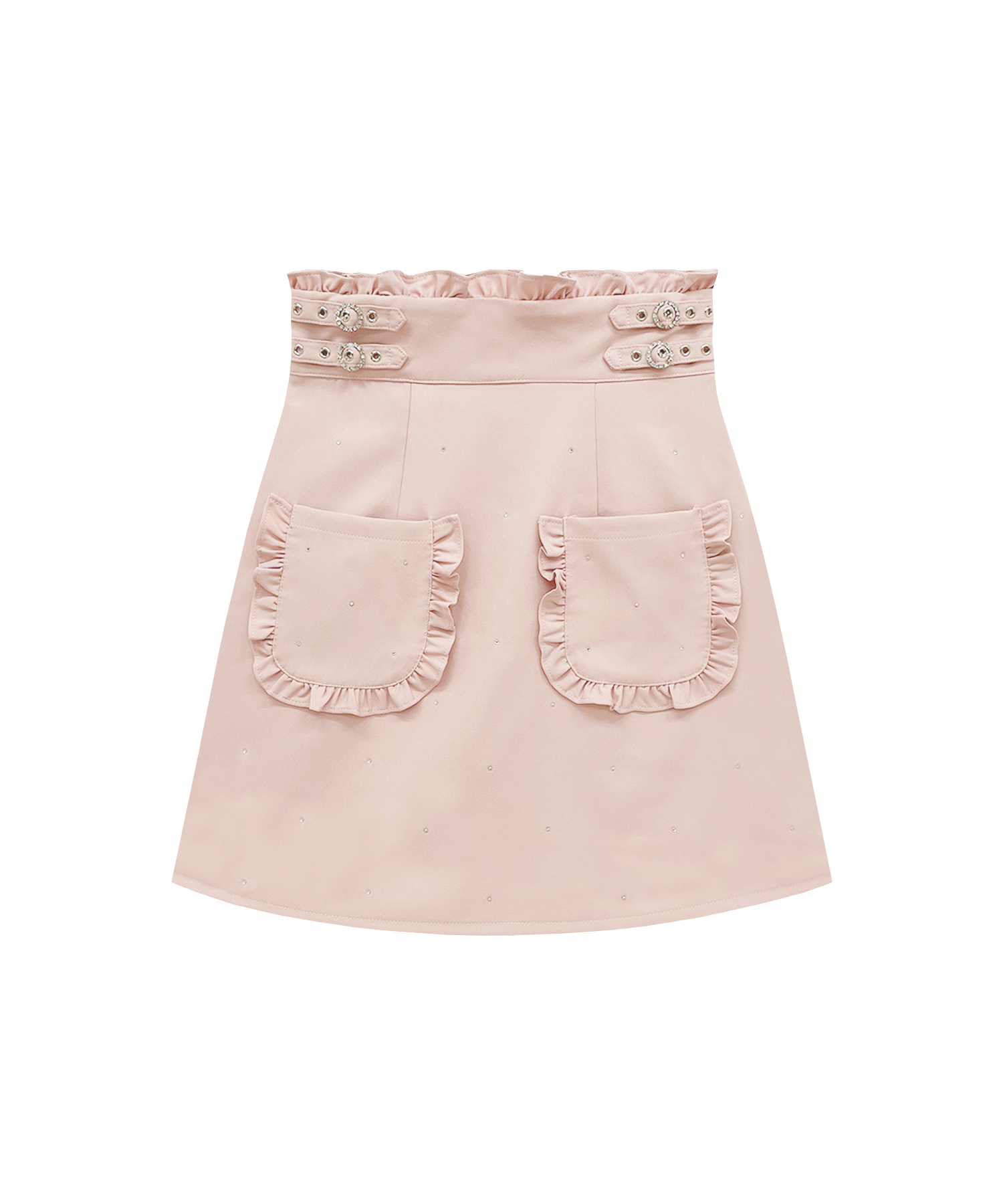 FENDI Skirt ハイウエスト ピンク ニットスカート - スカート