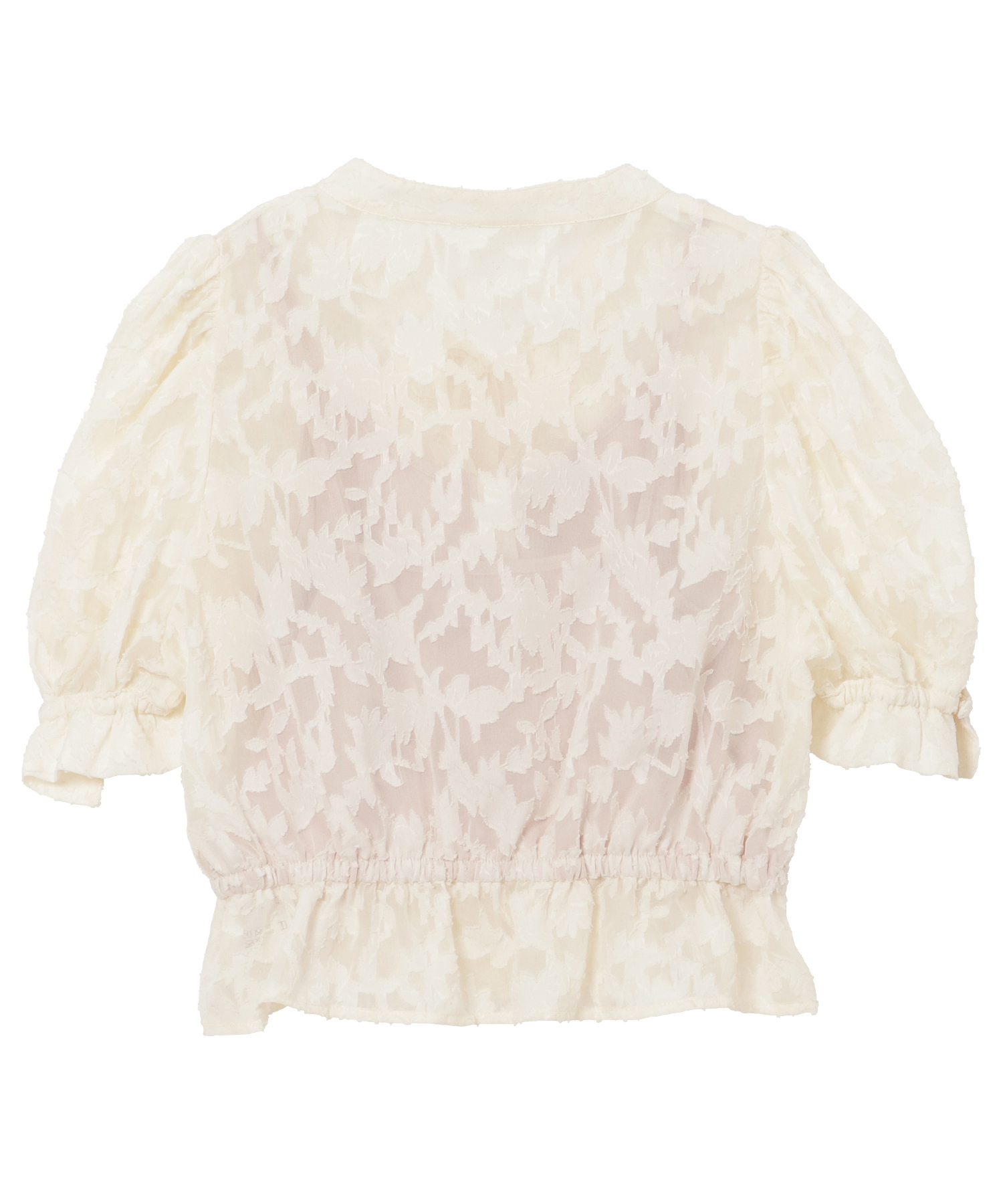 Sheer puff blouse 【Ivory】　orgue Sheer puff blouse 【Ivory】 orgue（Zara cream organza semi