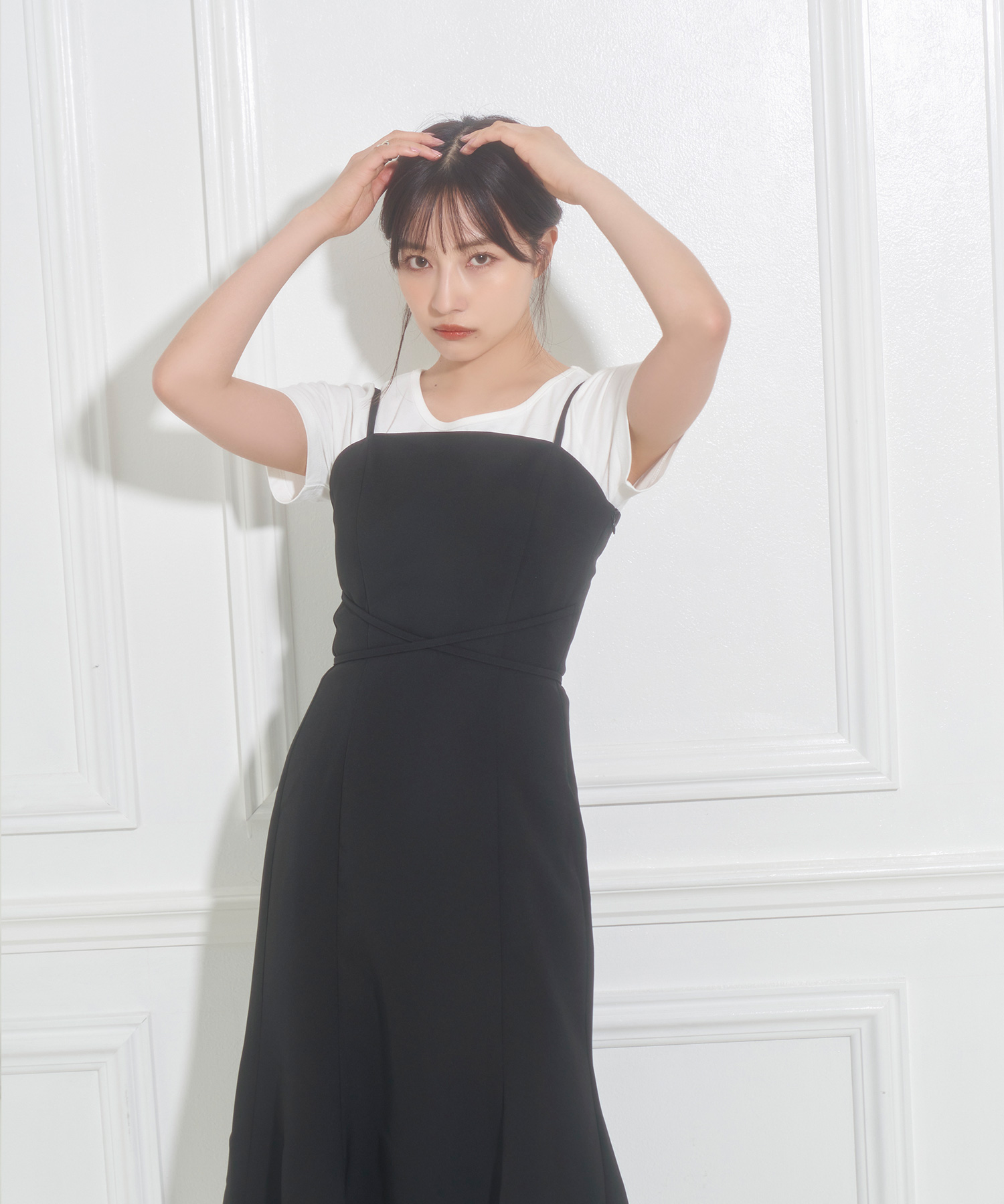 リボンキャミワンピ