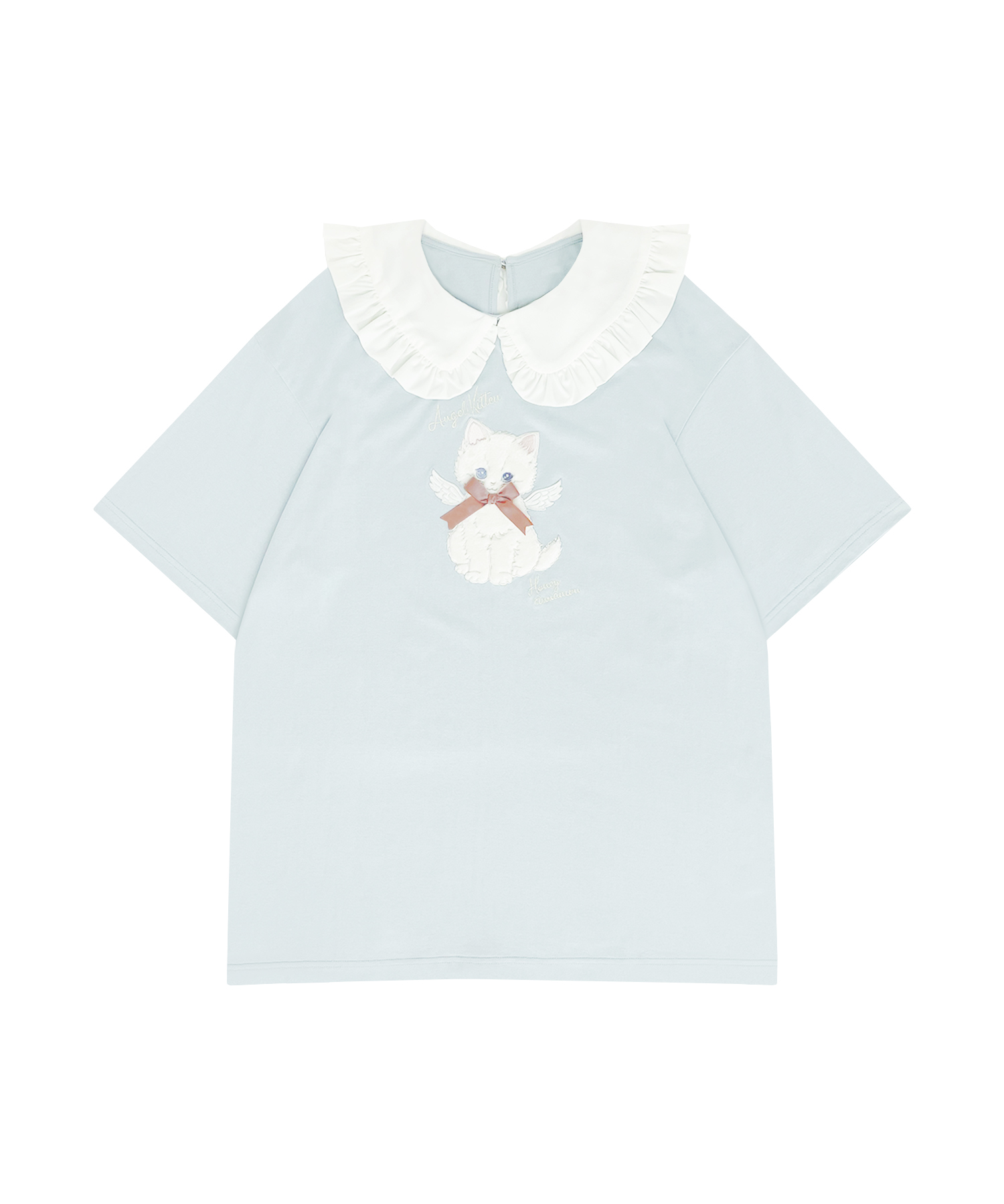 Angel KittenアップリケTシャツ