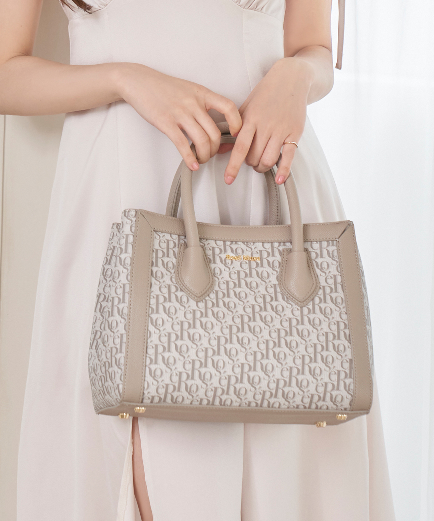 rosemuse monogram toto 2way bag【beige】大谷映美里