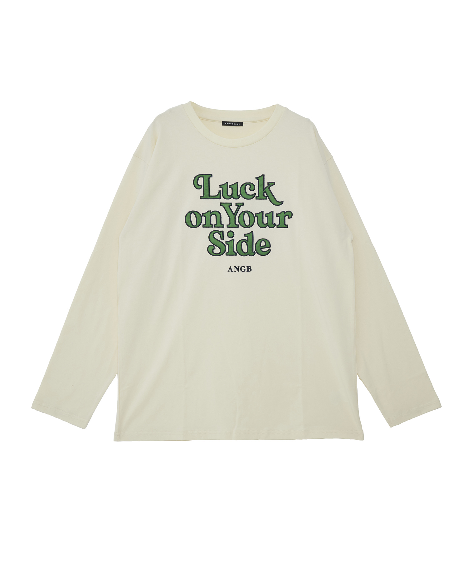 UNISEX サテンワッペンロゴロンT