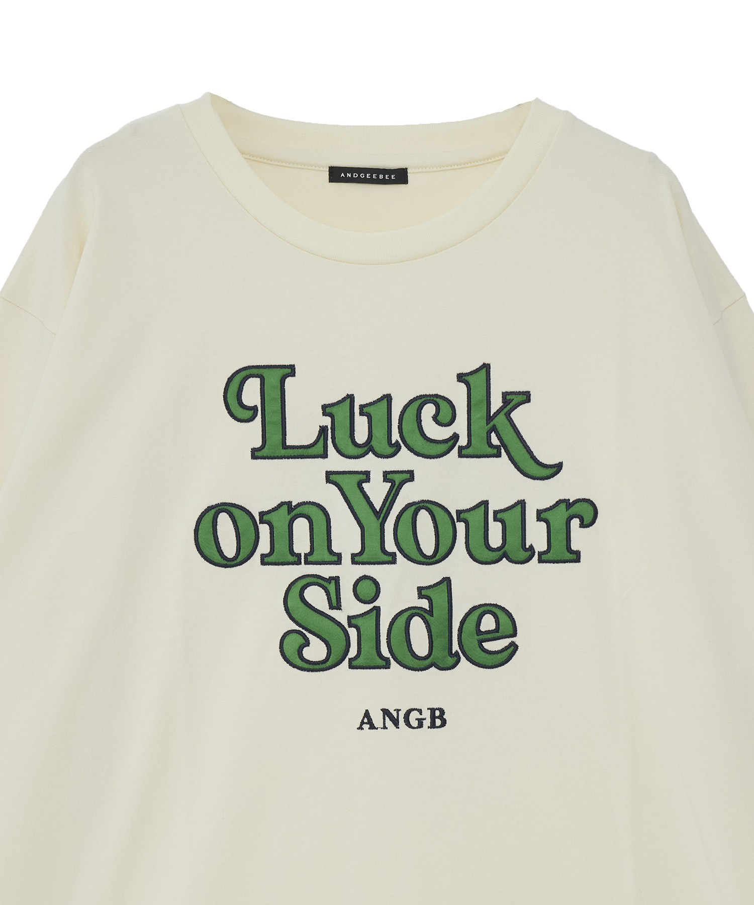 UNISEX サテンワッペンロゴロンT