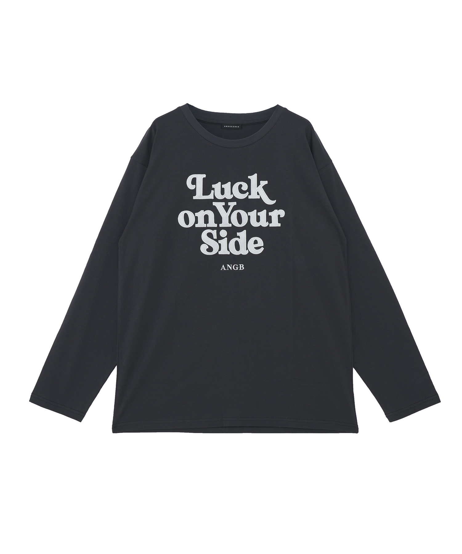 UNISEX サテンワッペンロゴロンT