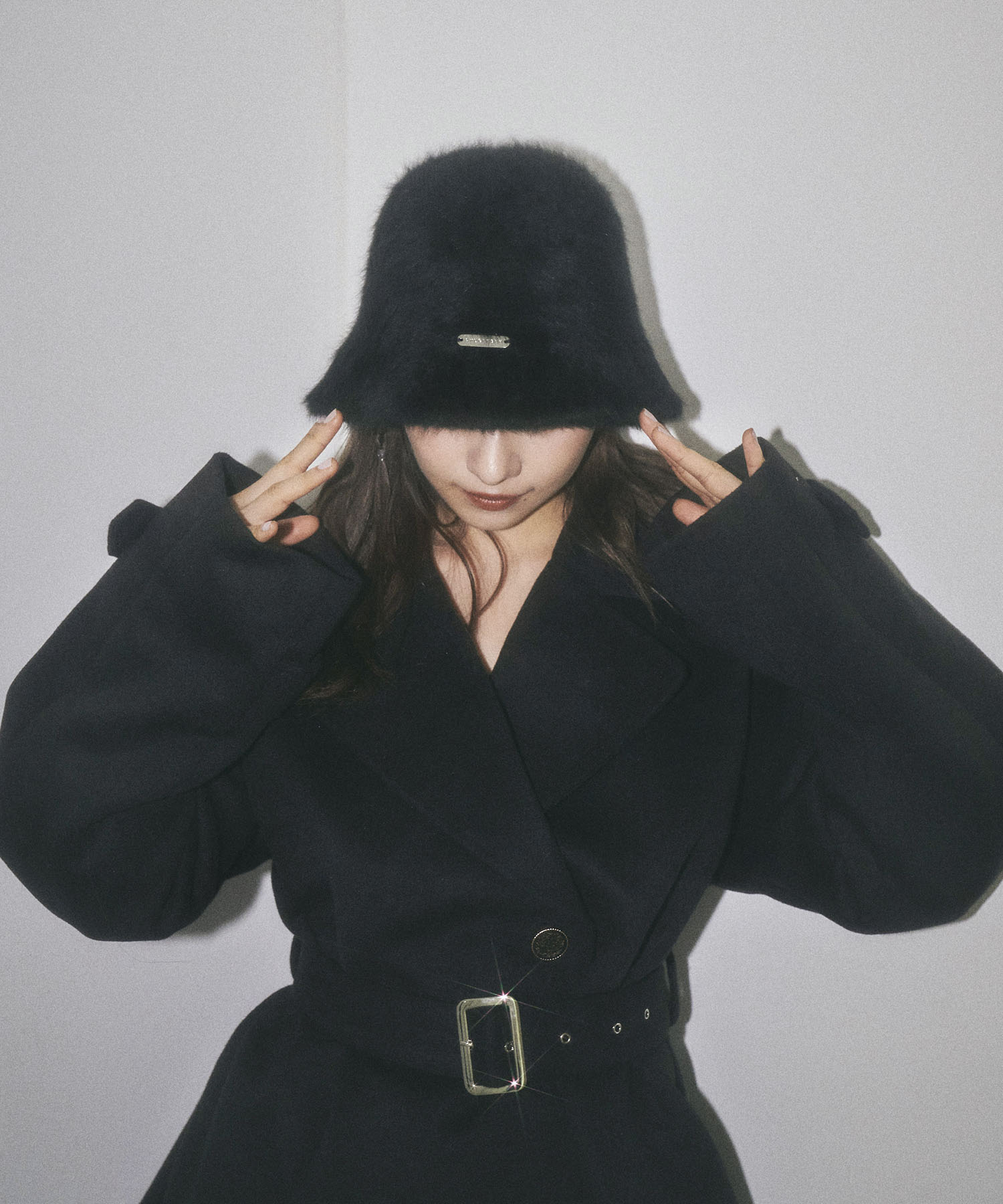 シャギーバケットハット