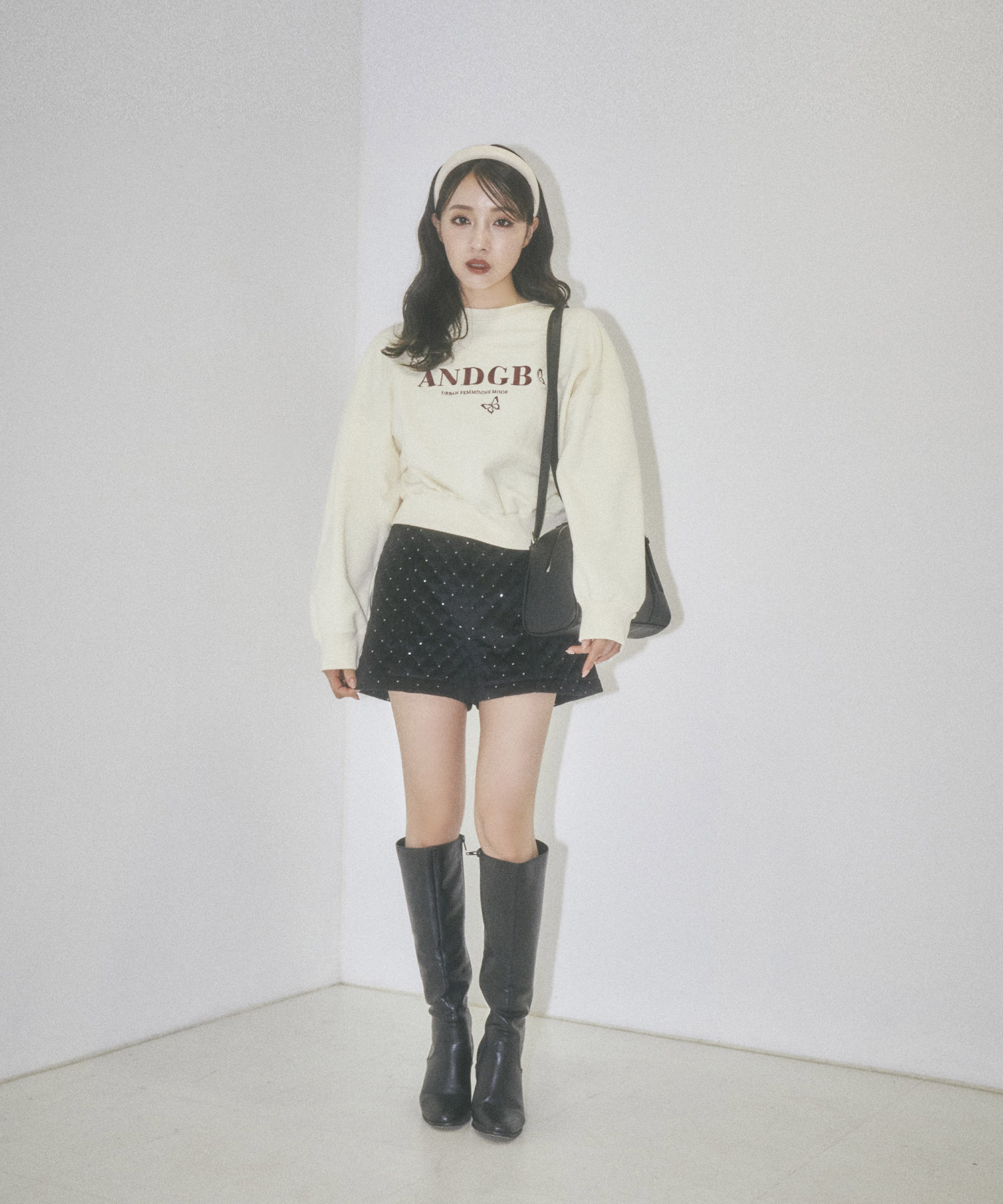 バタフライロゴ裏起毛スウェット