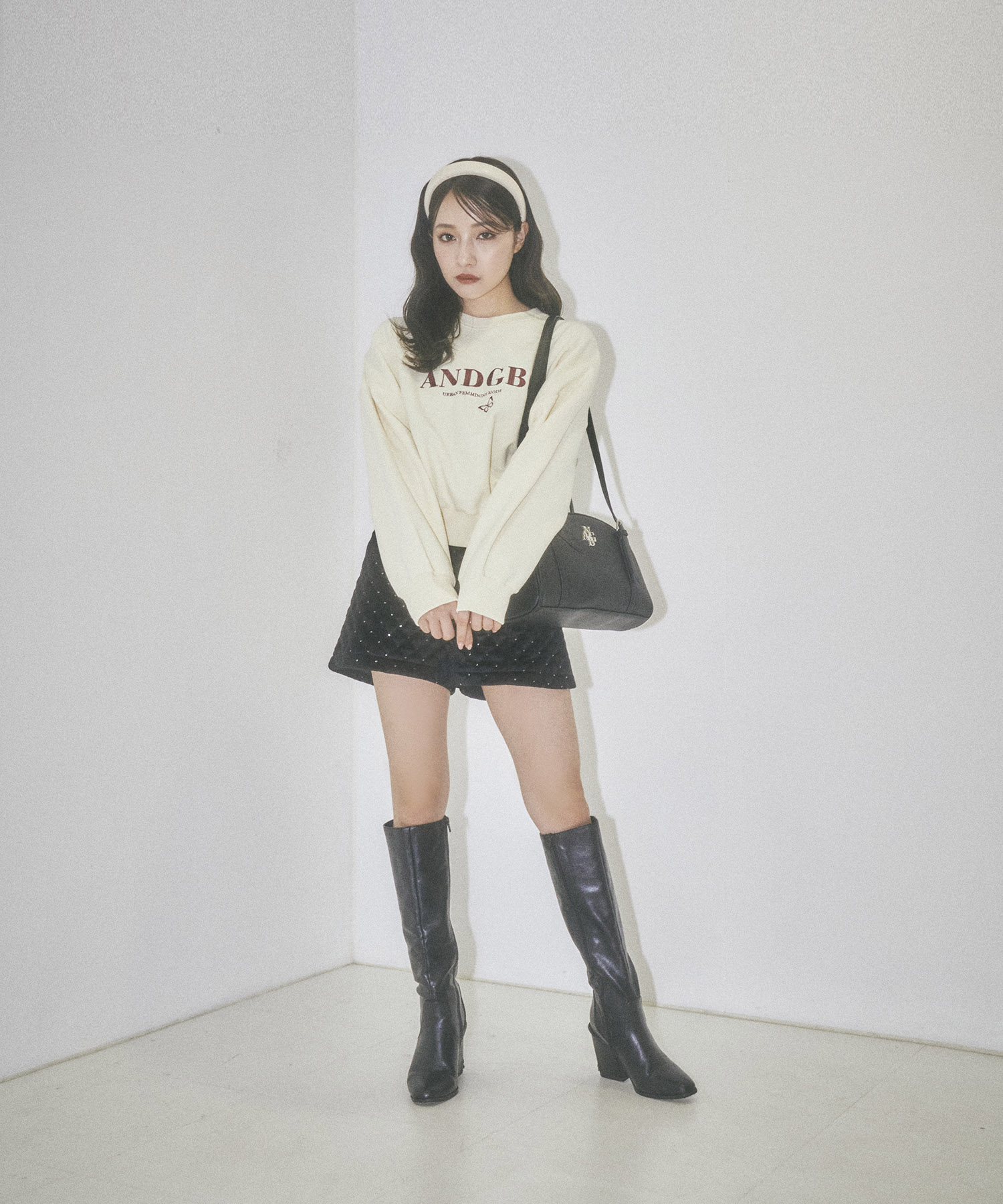 バタフライロゴ裏起毛スウェット