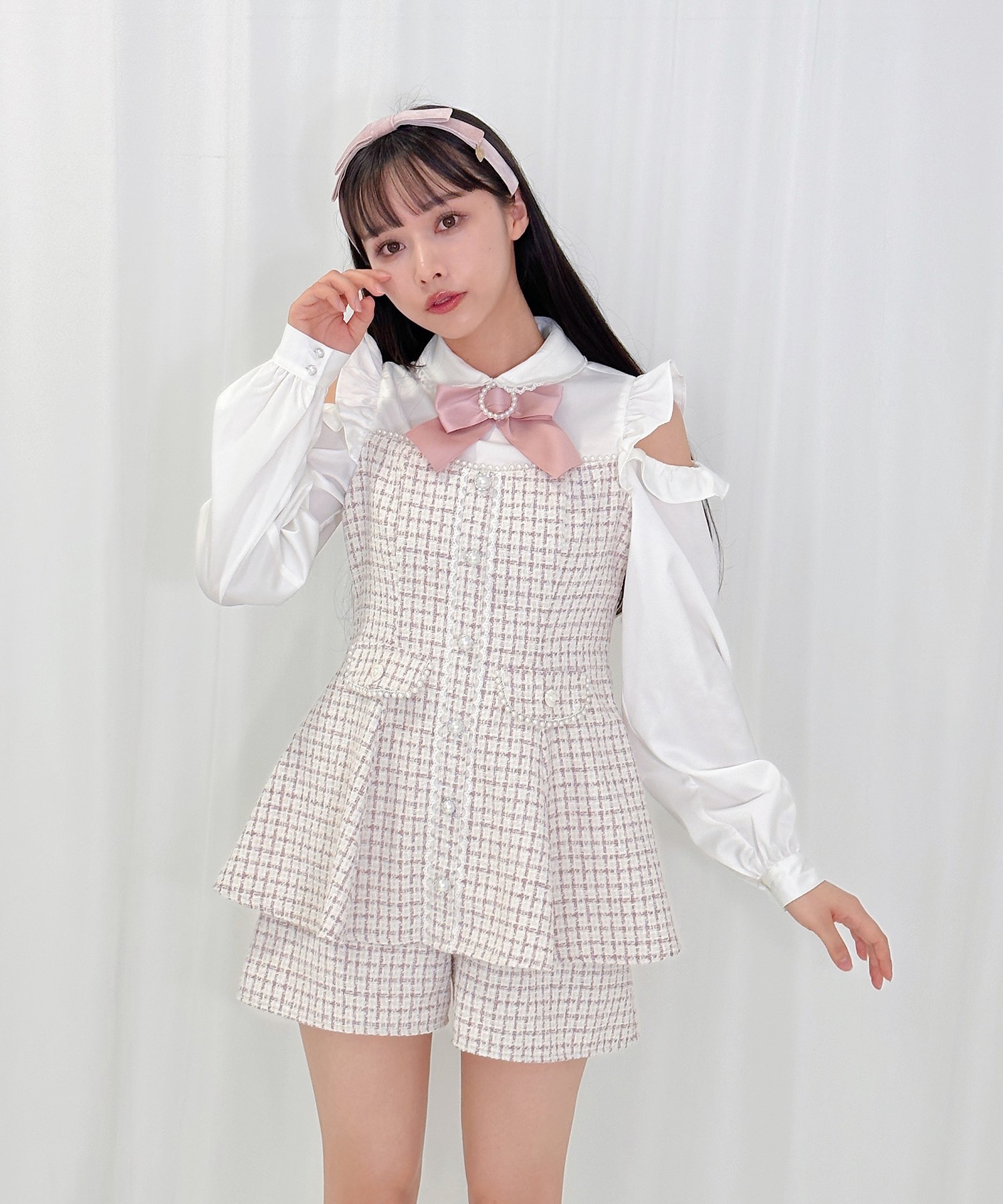 平置き採寸〜M0408 Blumarine ツイードセットアップ 38\u002640サイズ