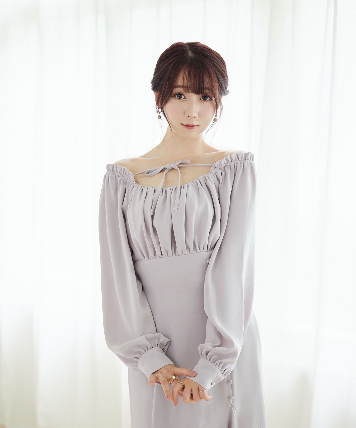 2way off-shoulder dress【lavender】