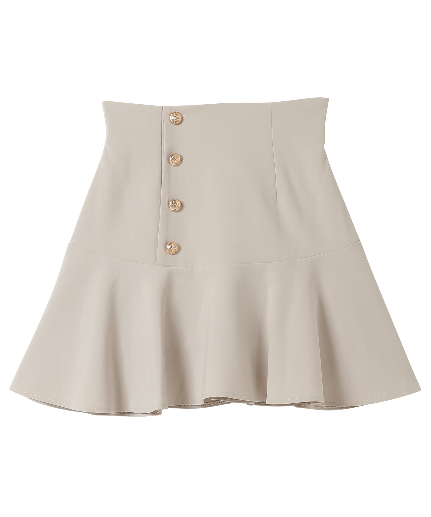 switching flared mini skirt【beige】 – BUNNY APARTMENT