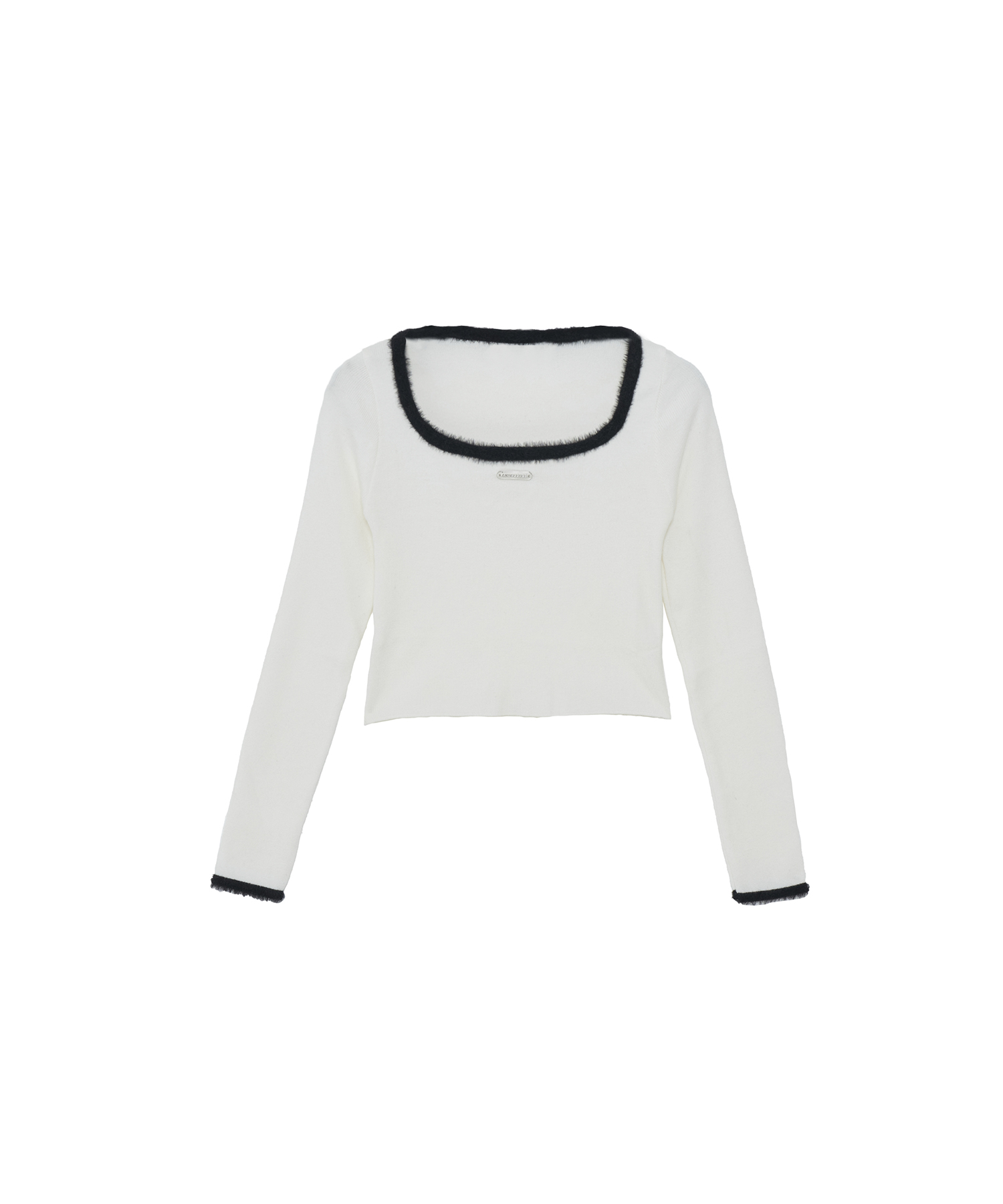 スクエアネックミニニットトップス