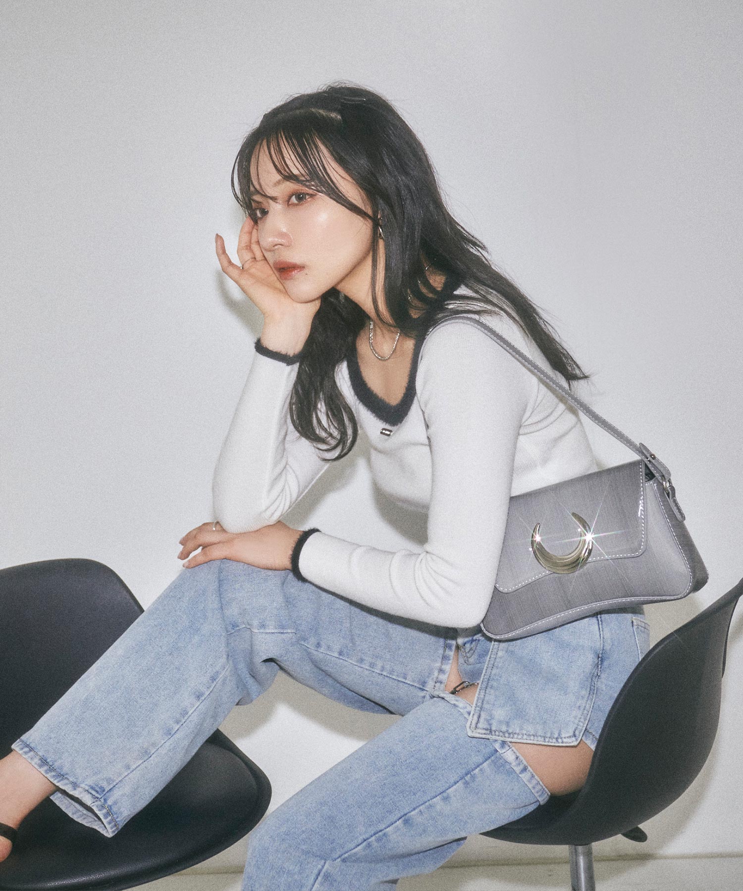 SELECT 2WAYムーンショルダーバッグ