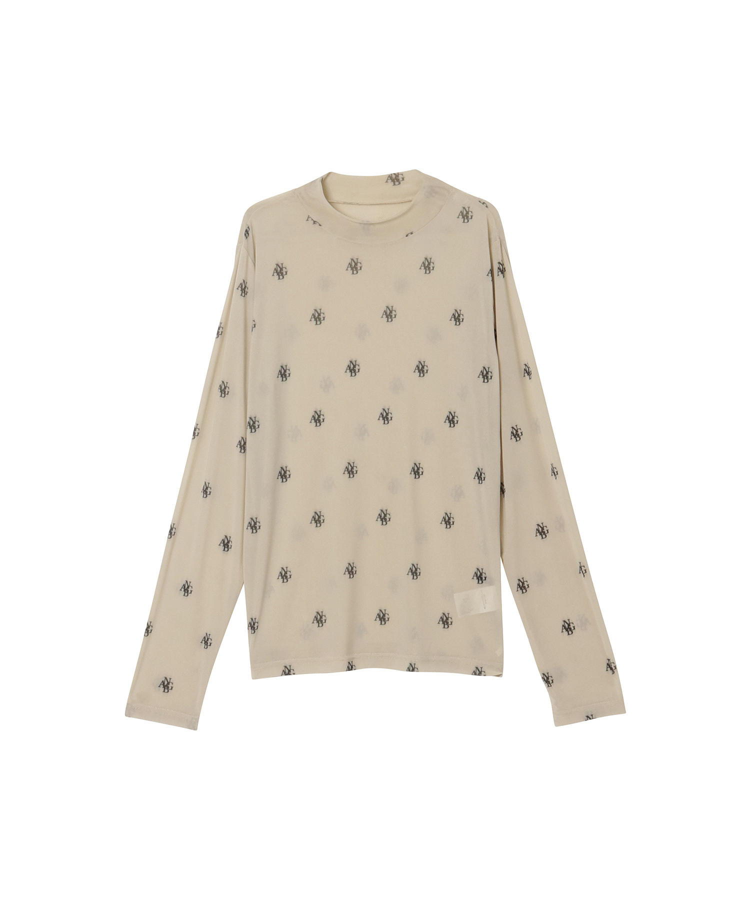 ロゴメッシュトップス