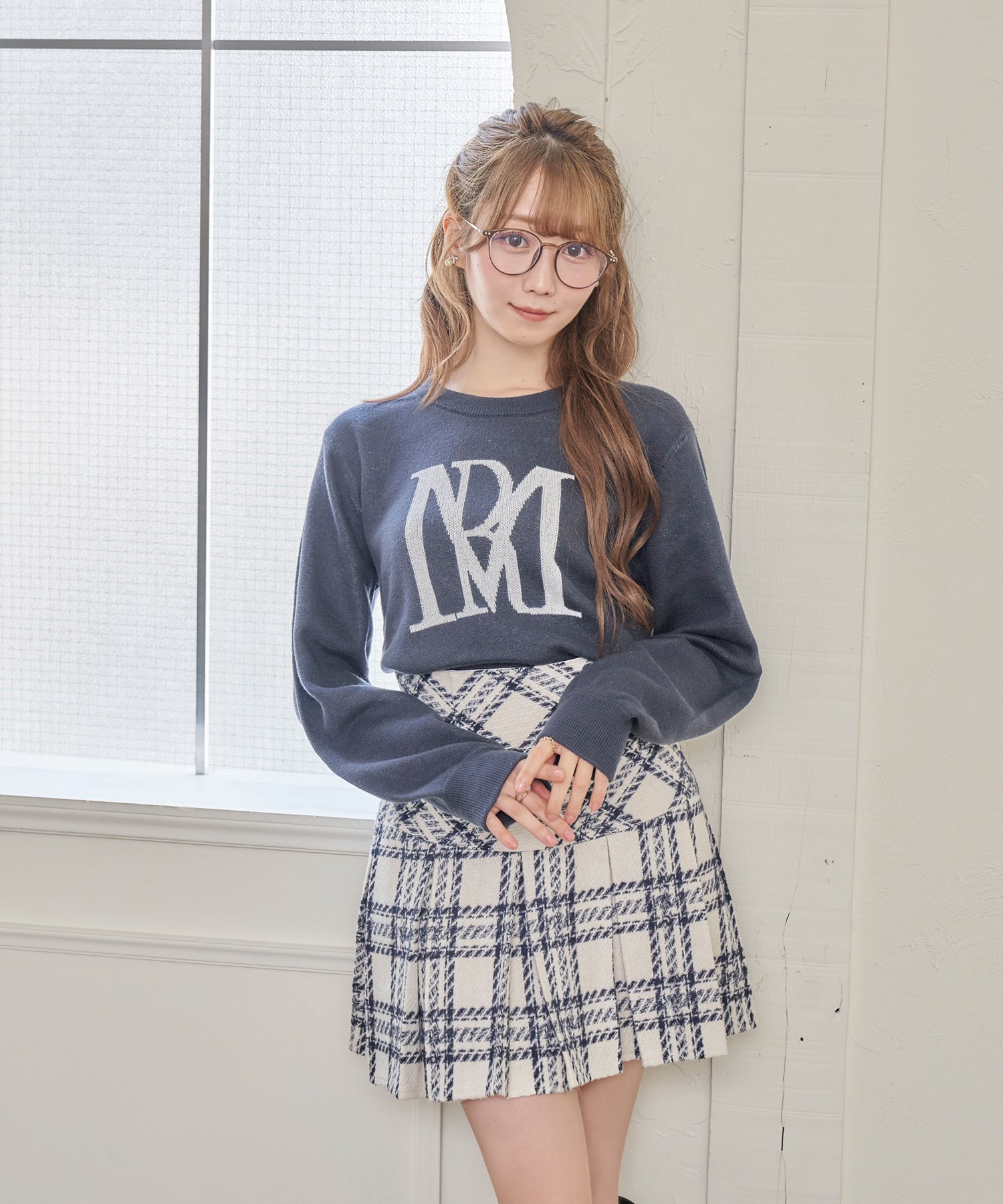 RM logo knit_M size【navy】