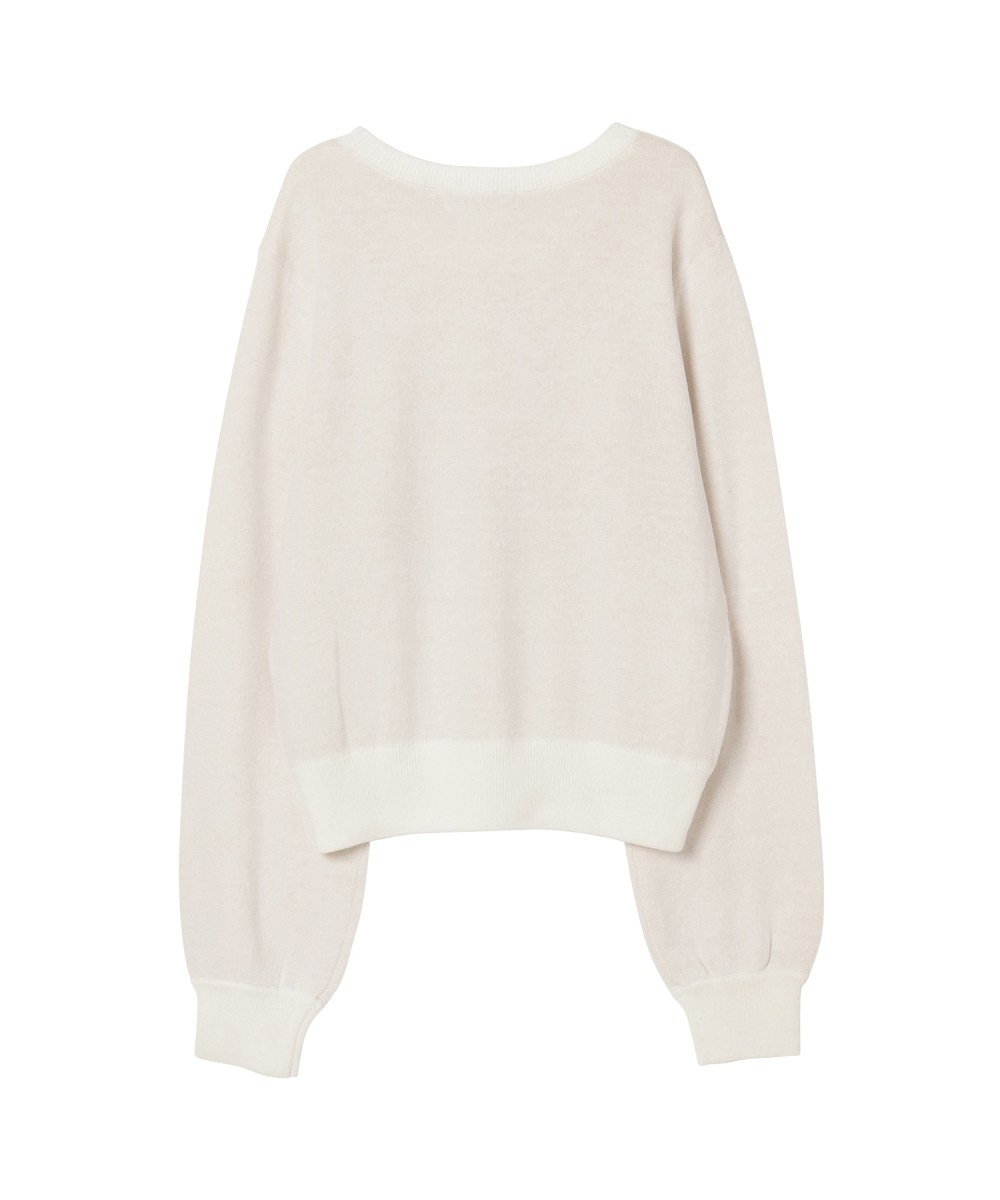 RM logo knit_M size【white】