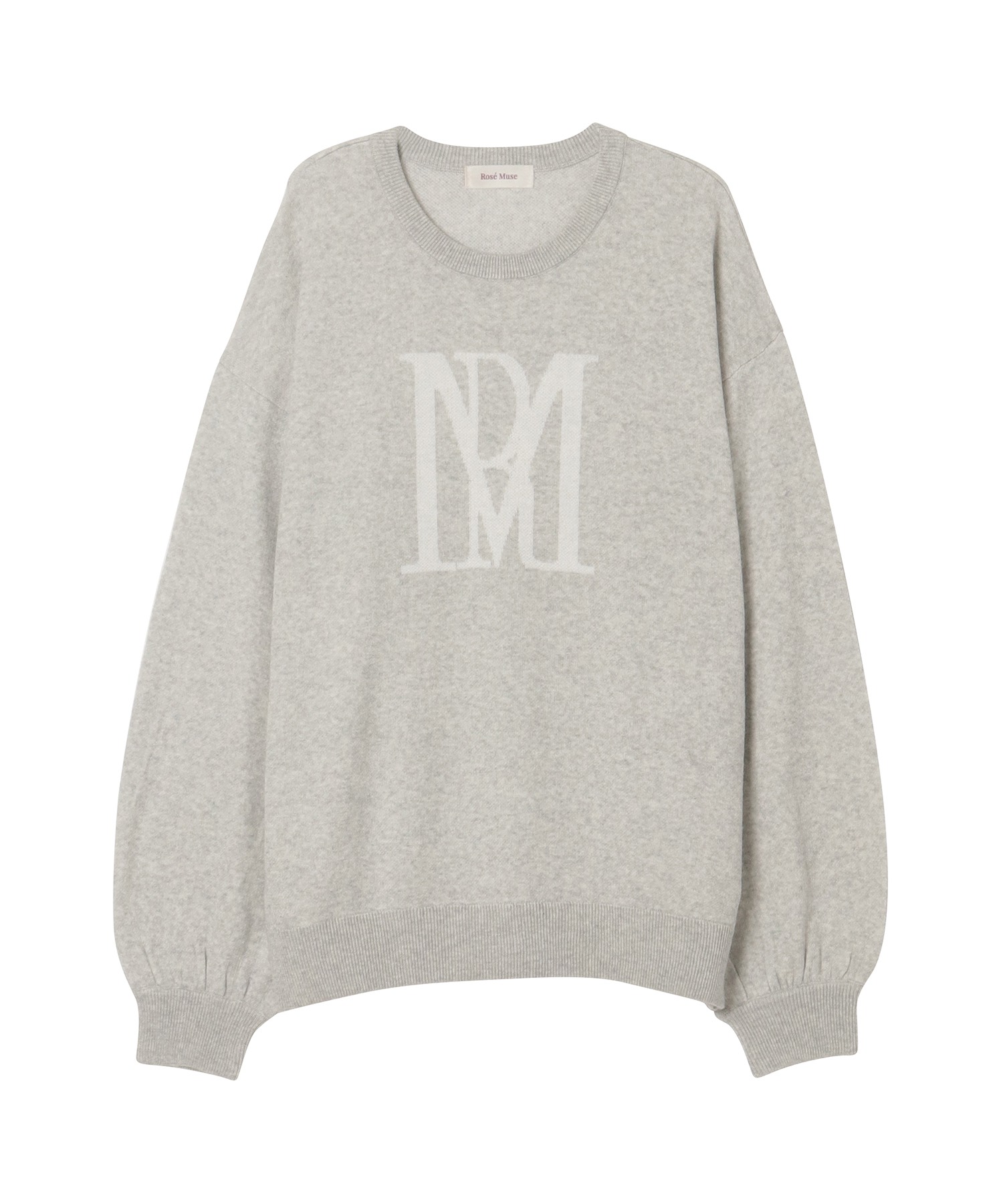 Rosé Muse RM logo knit_L size【white】
