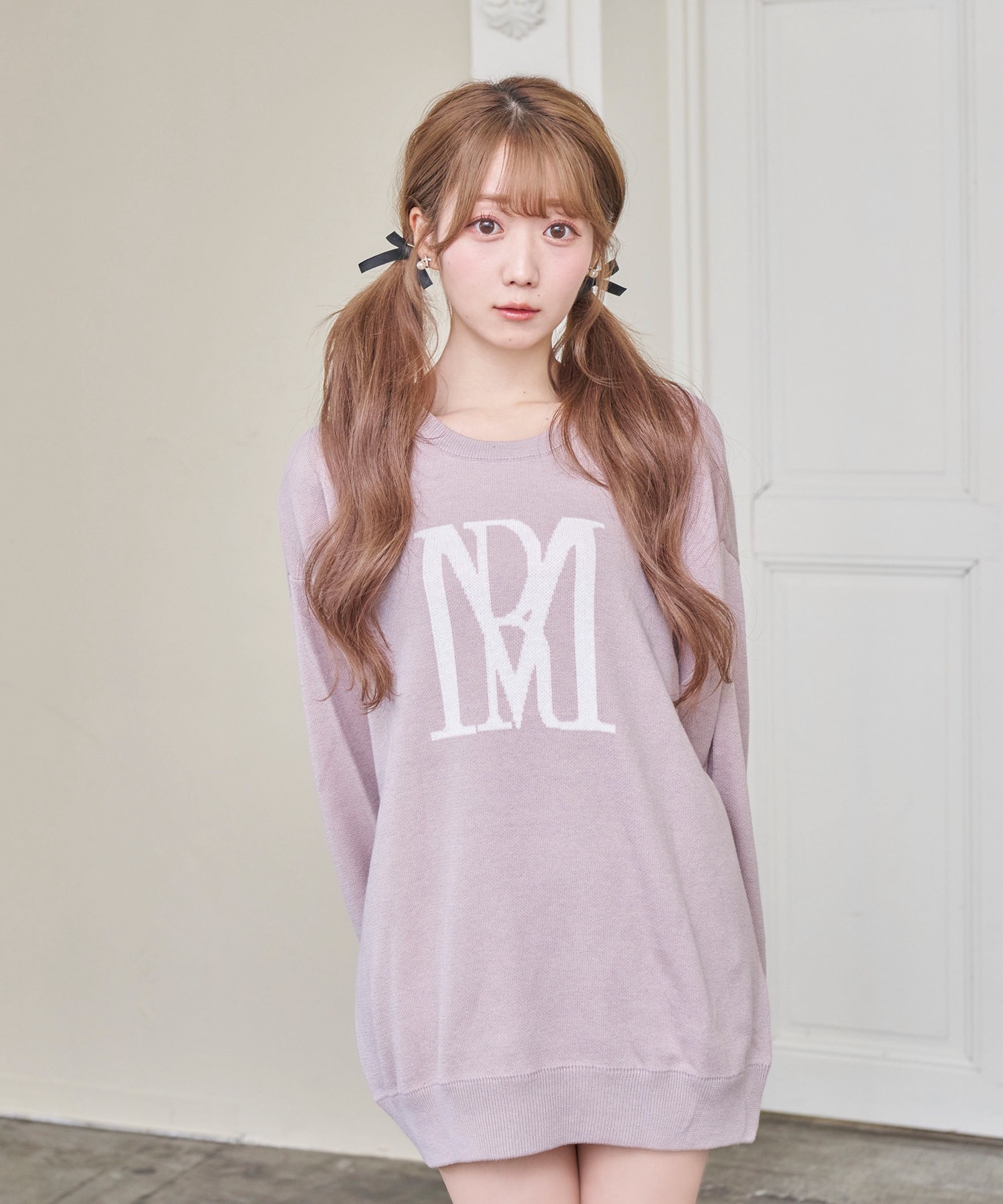 RM logo knit_L size【pink】 – BUNNY APARTMENT