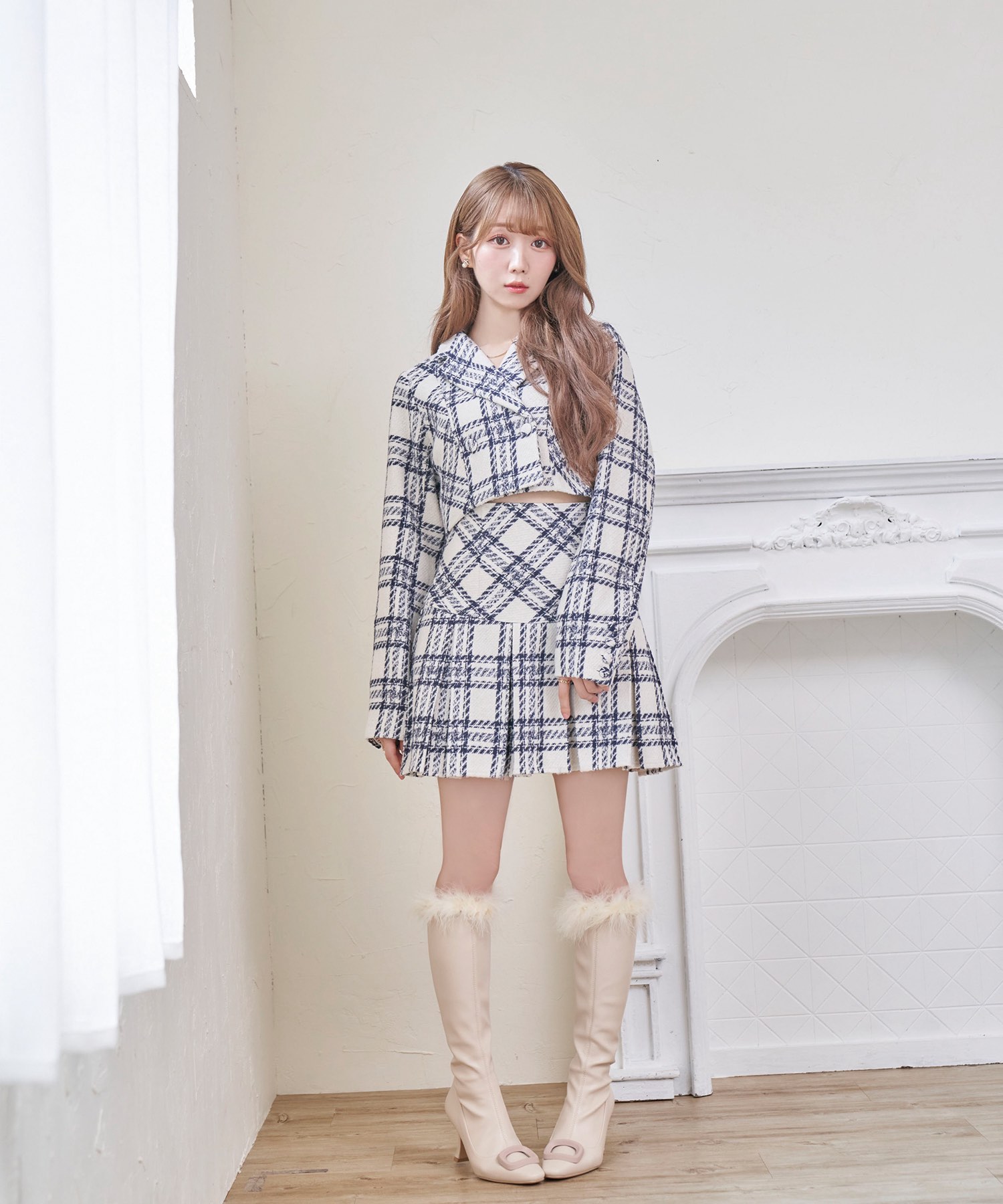 check short jacket【white】