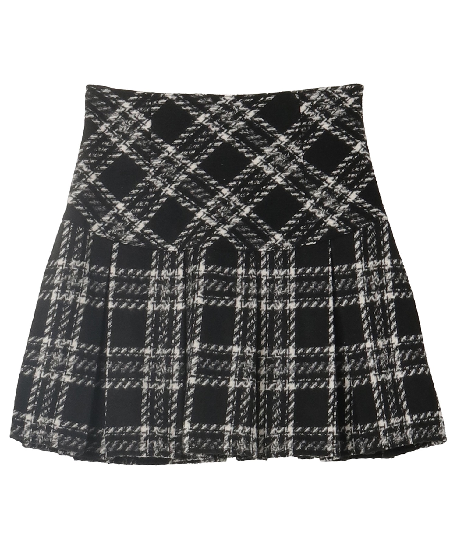 サイズロゼミューズcheck short jacket skirt setup 黒