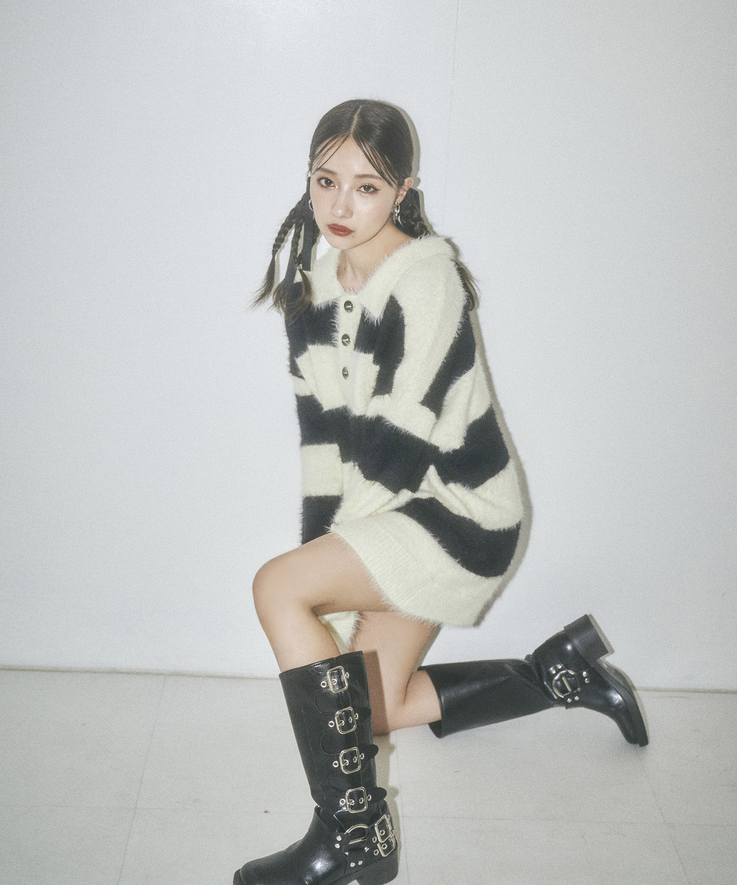 UNISEX シャギーボーダーニット – BUNNY APARTMENT