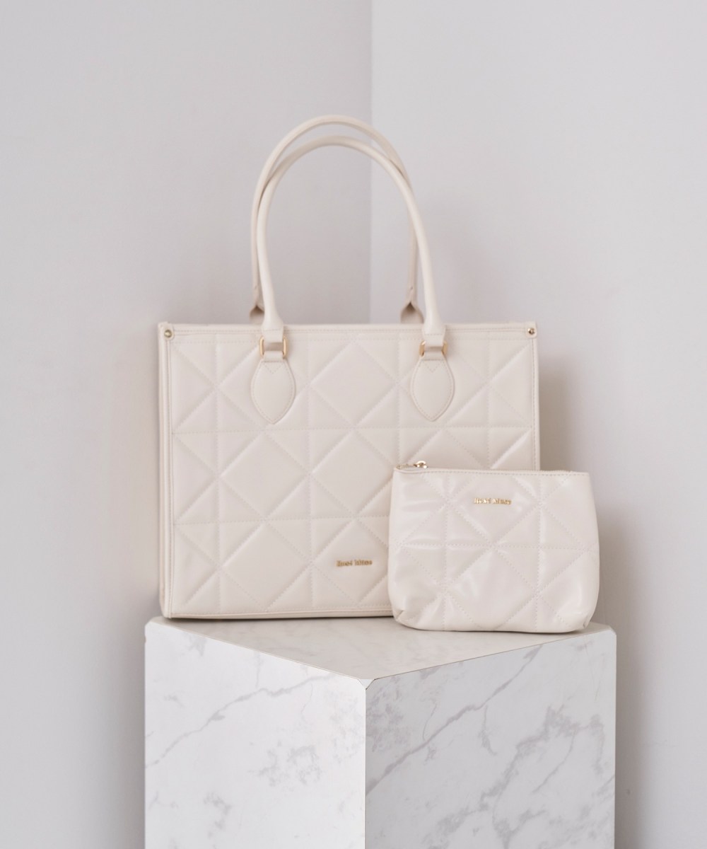 quilting big tote【ivory】