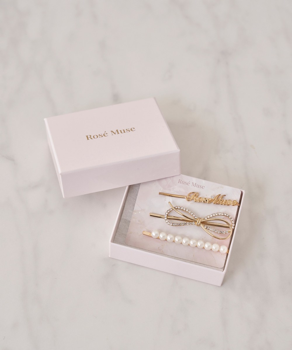 予約販売：Rose hair pin set