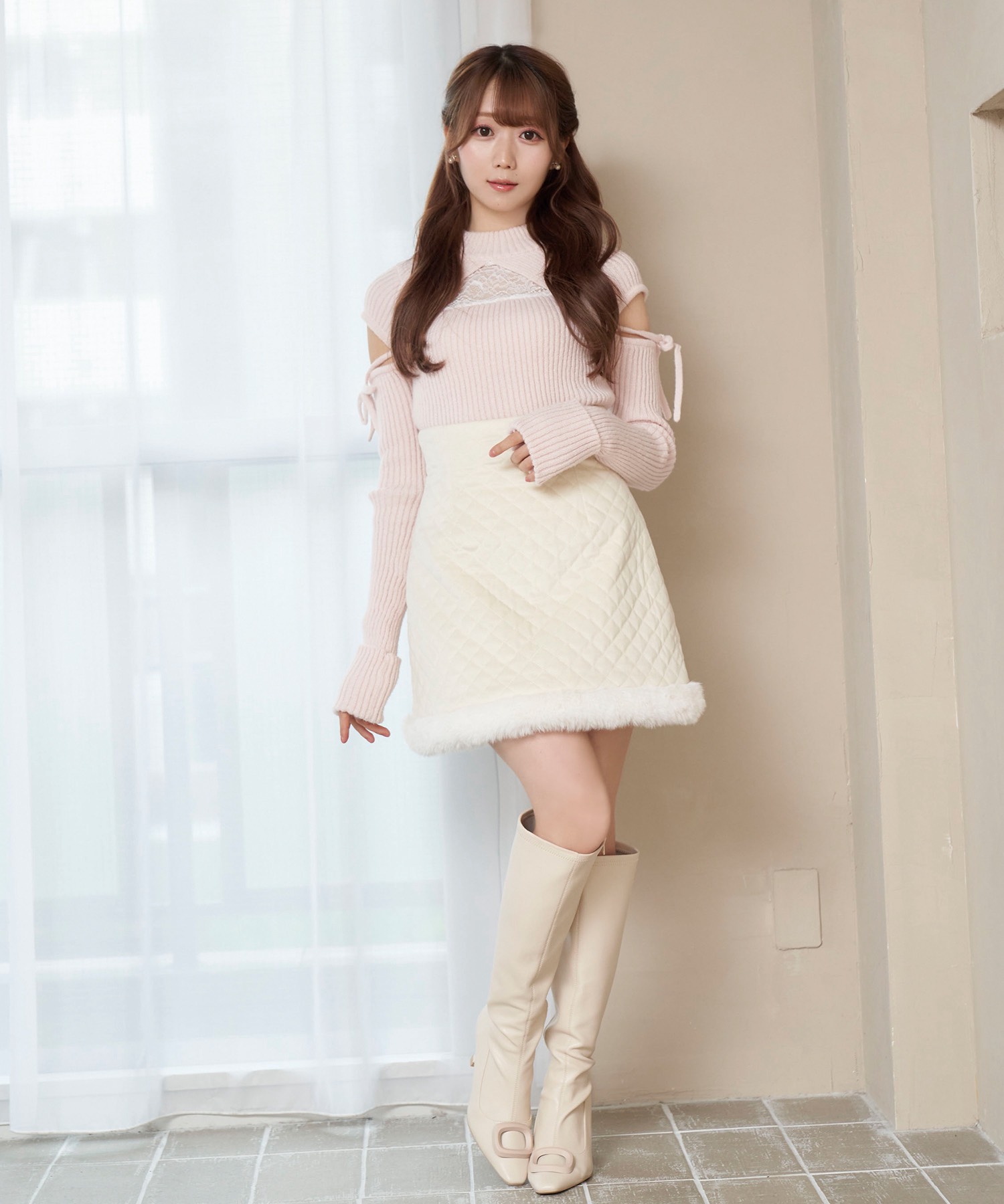 スカート papier Enfant wrapped skirt / White papier Enfant wrapped skirt / White