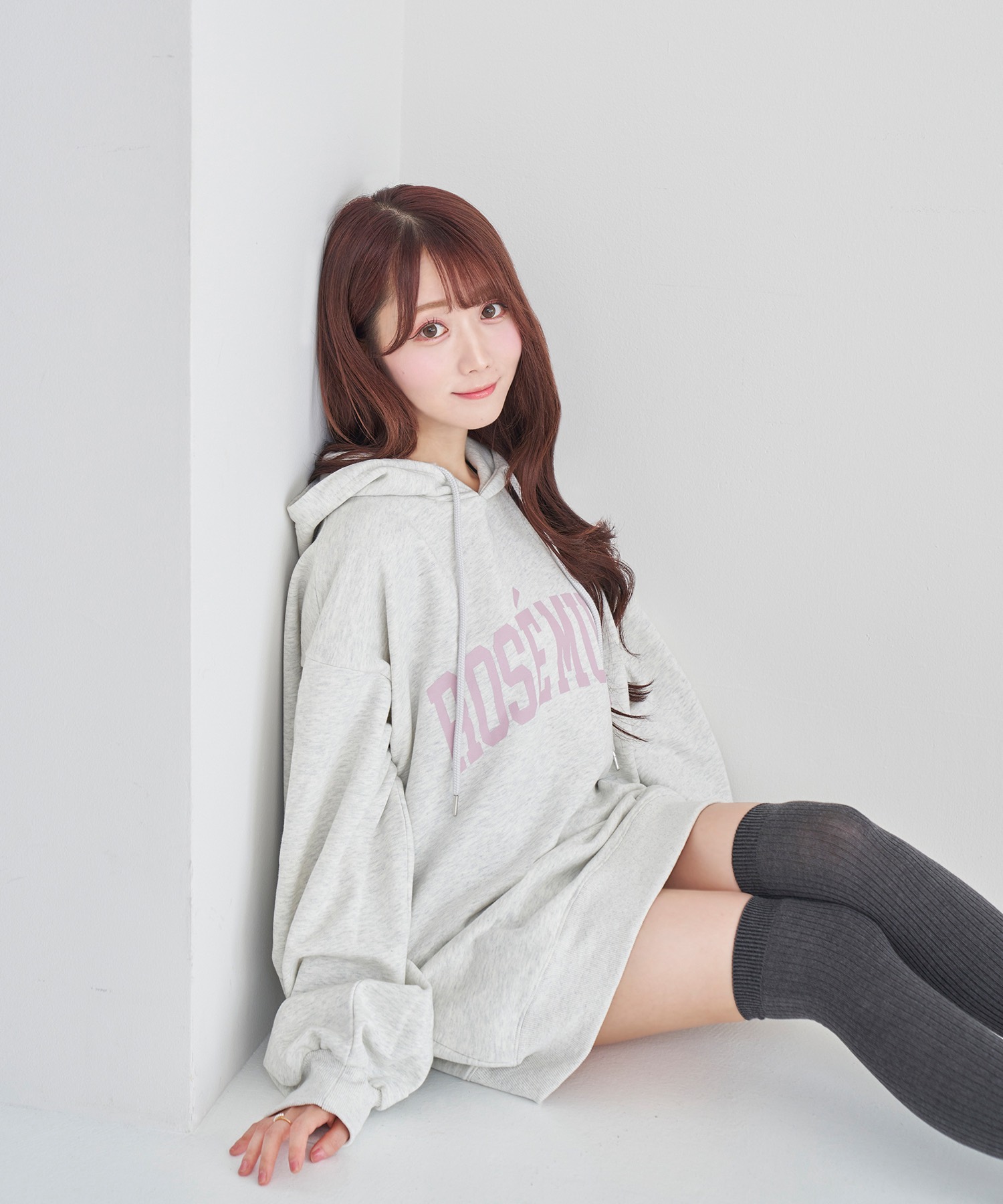 ROSE MUSE college hoodie【oatmeal】 – BUNNY APARTMENT