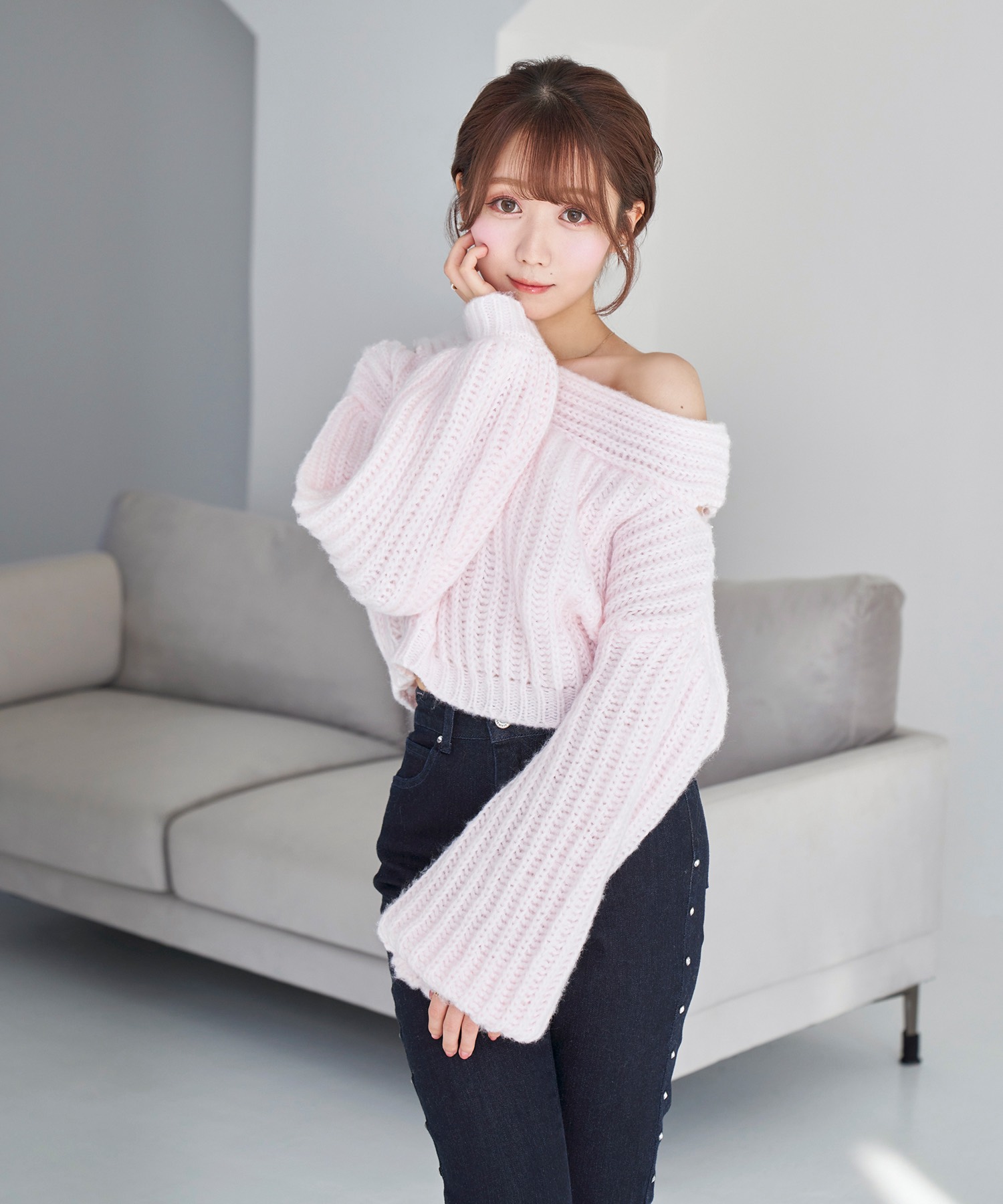 rosemuse Knit sew pleated op Sサイズ crochet knit o/p – BUNNY APARTMENT