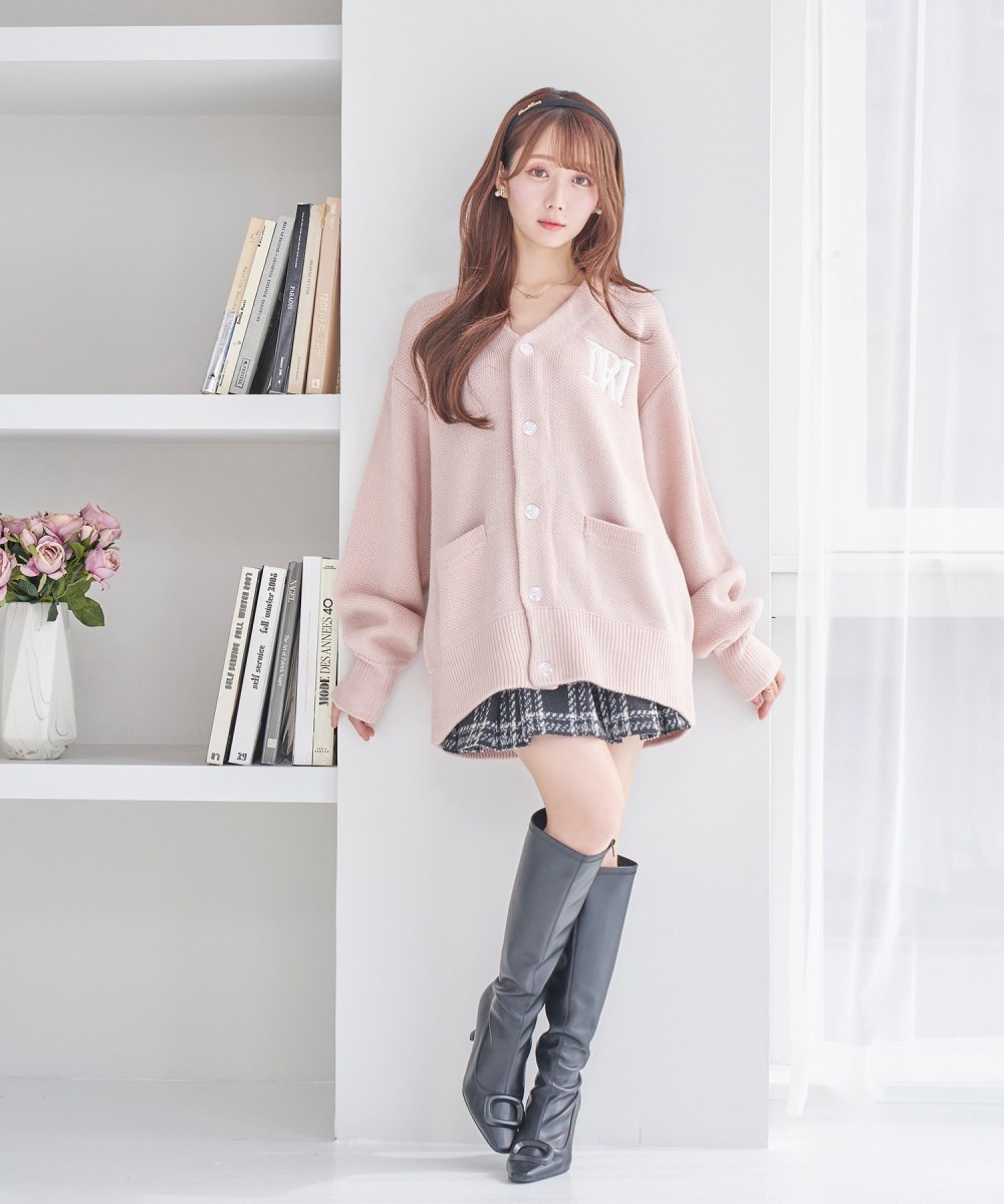 受注予約：faux fur logo big cardigan【pink】 – BUNNY APARTMENT 