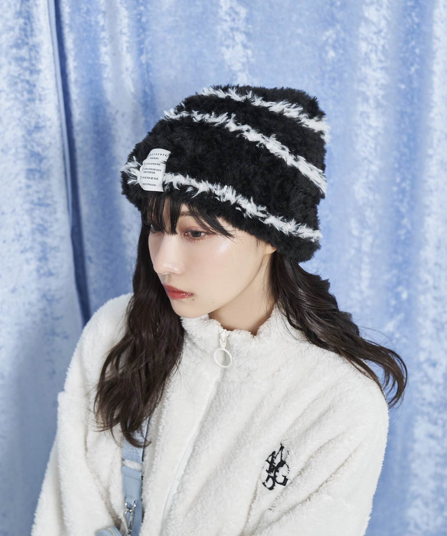 EDIT.FOR LULU アルパカMIXシャギーニットキャップ アルパカMIXシャギーニットキャップ（ニットキャップ・ビーニー