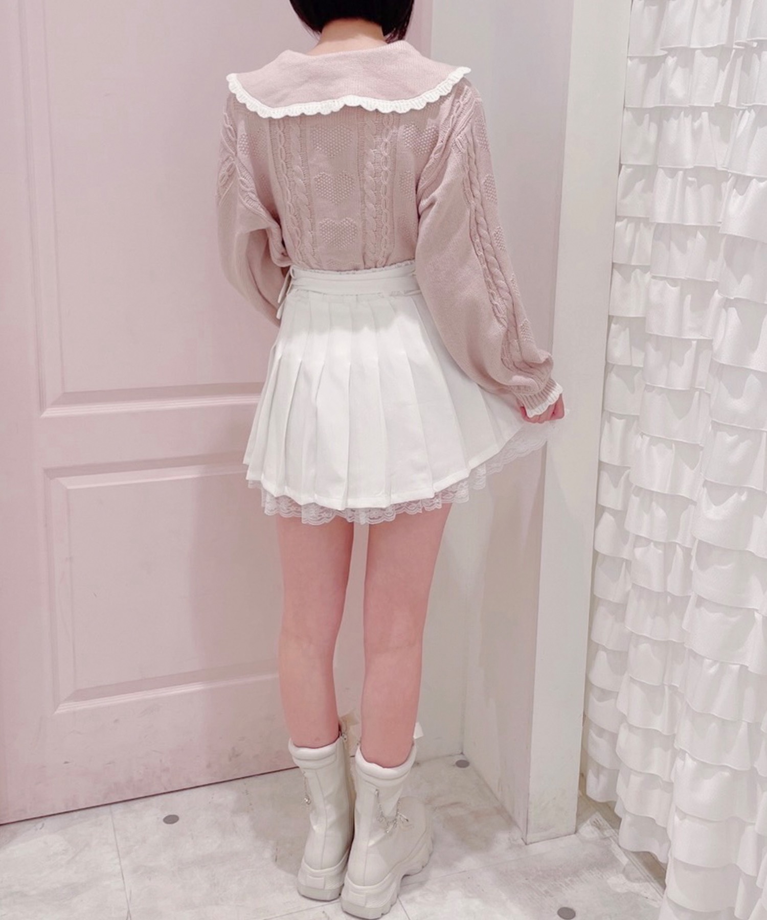 配色スカラップハートニットトップス – BUNNY APARTMENT