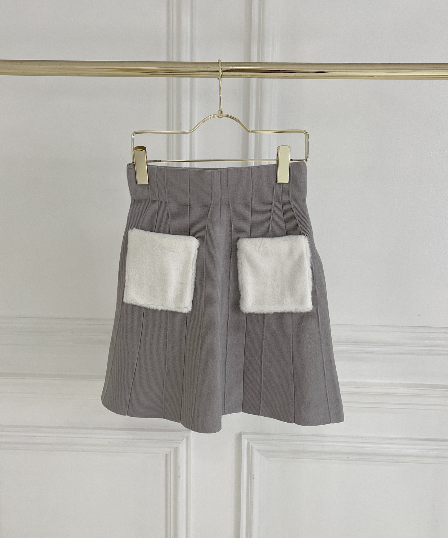 fur point knit set up