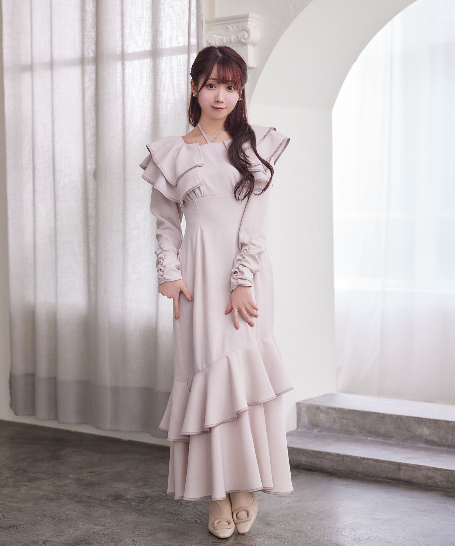 売上No.1 ロゼミューズRoséMuse lace maid style dress M - ワンピース