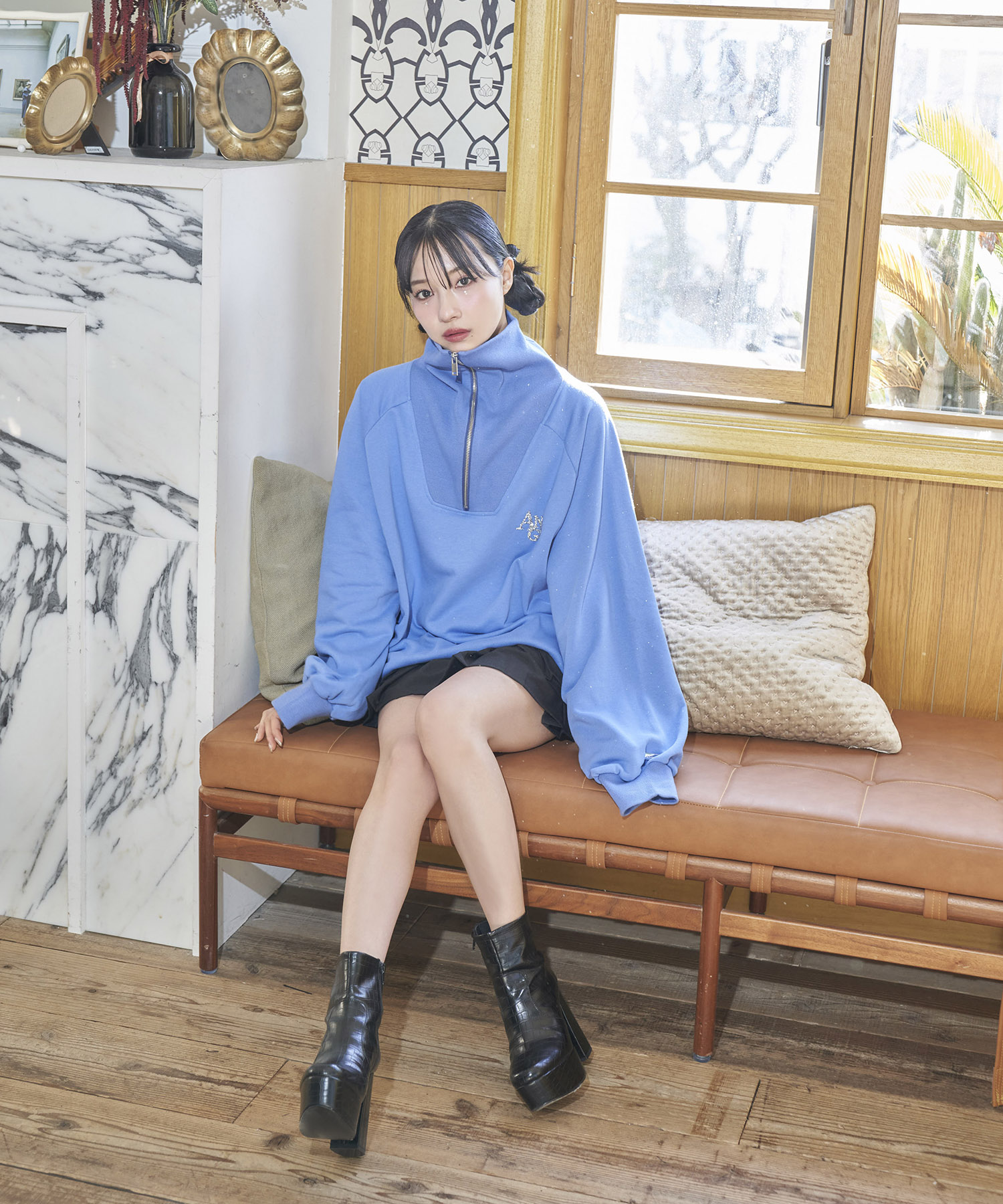UNISEX ハーフZIPスウェット – BUNNY APARTMENT