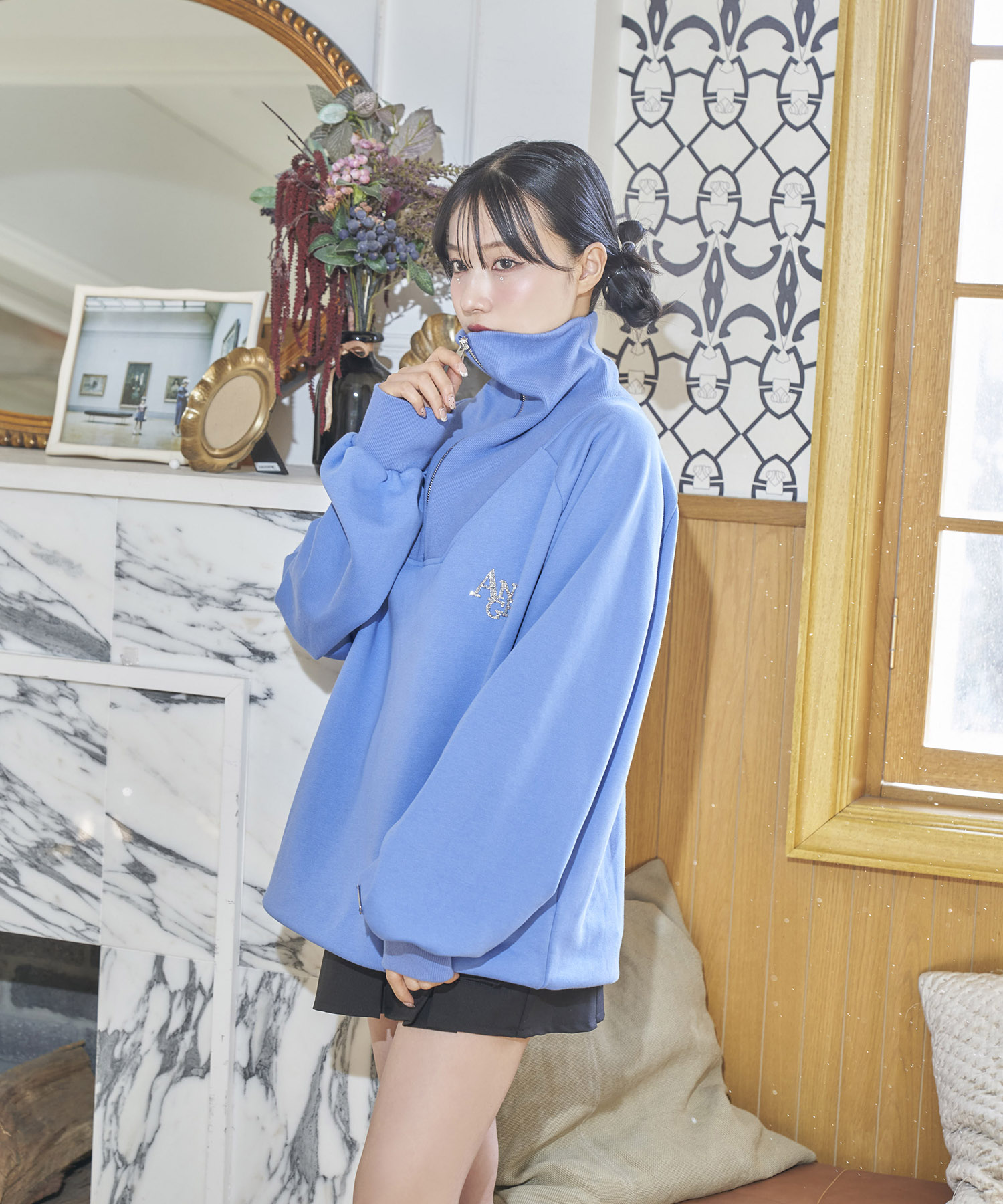 UNISEX ハーフZIPスウェット – BUNNY APARTMENT