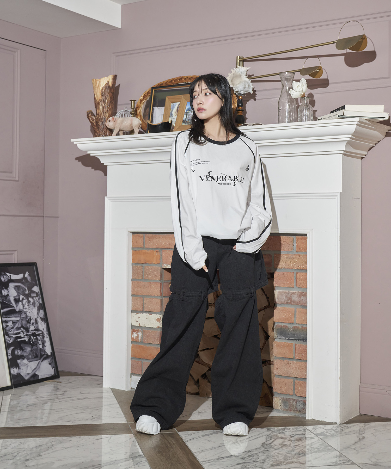 UNISEX ユニフォームロゴロンT