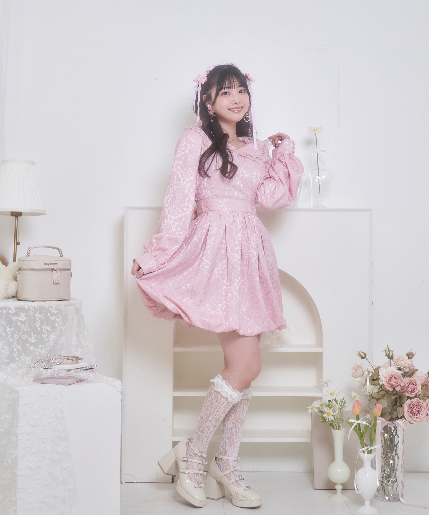 バックリボンバルーンワンピース – BUNNY APARTMENT